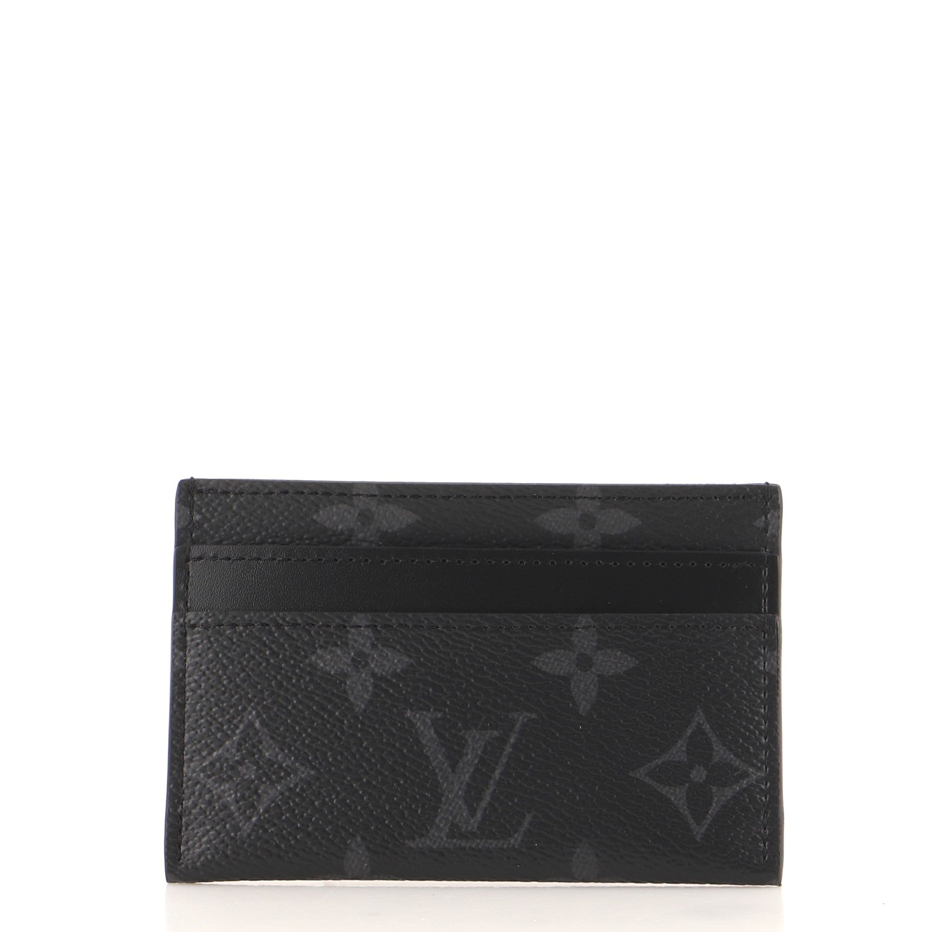 Louis Vuitton Monogram Eclipse Canvas Double Card Holder Made in