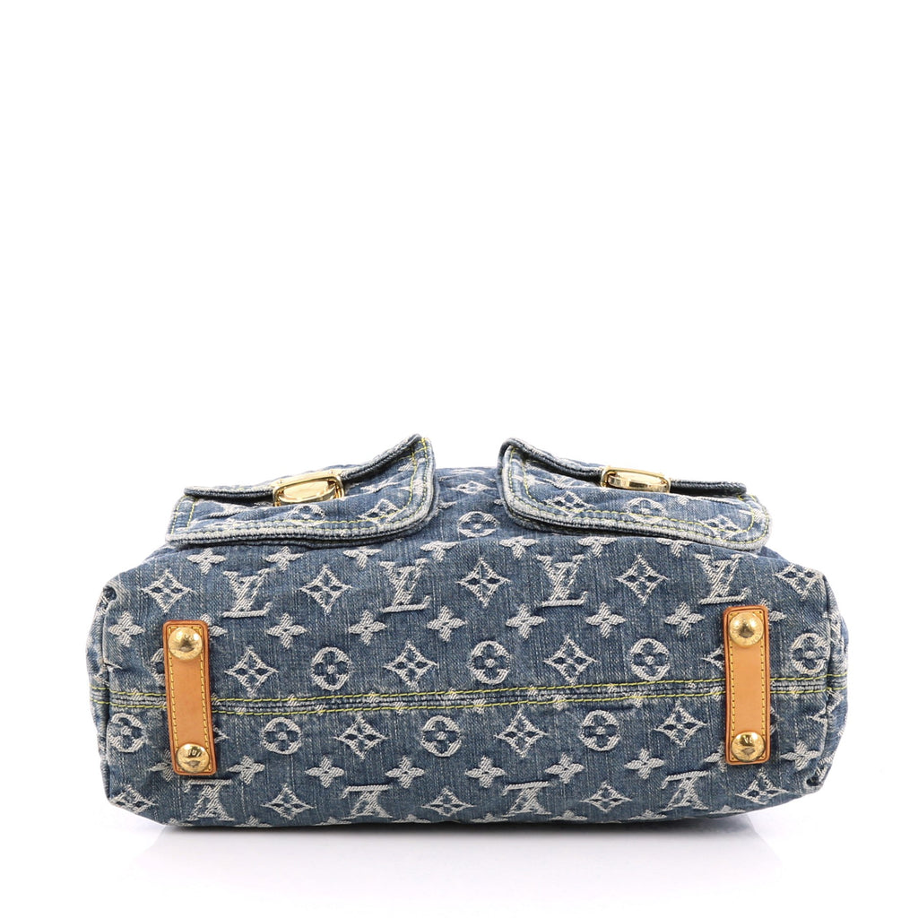 Buy Louis Vuitton Baggy Handbag Denim GM Blue 1783215 – Rebag