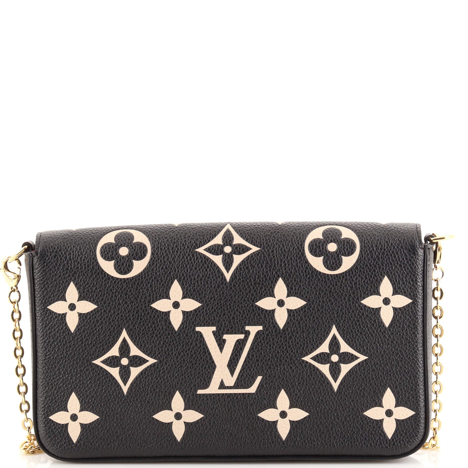 Louis Vuitton Double Zip Pochette Bicolor Monogram Empreinte Giant