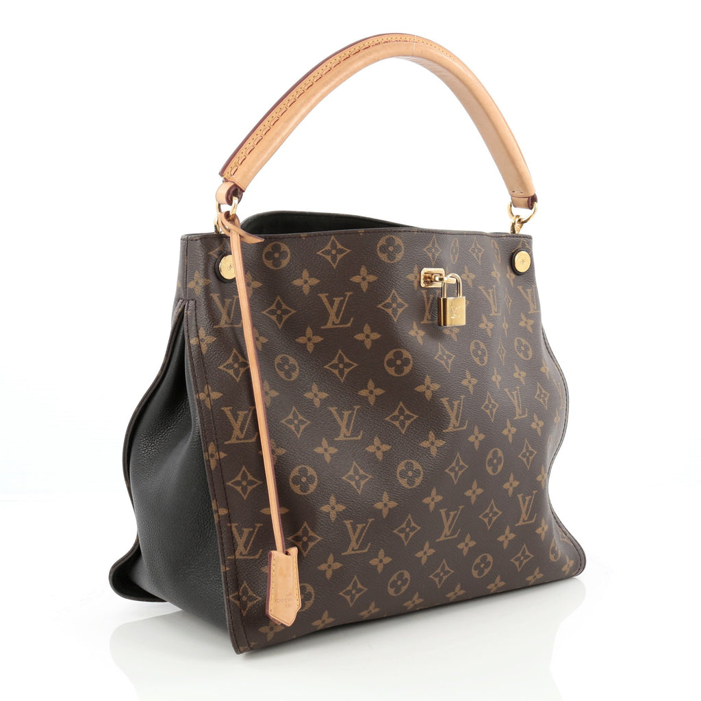 Buy Louis Vuitton Gaia Handbag Monogram Canvas Brown 1791401 – Trendlee