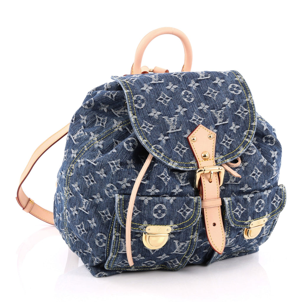 Buy Louis Vuitton Sac a Dos Drawstring Backpack Denim GM 1793901 – Trendlee