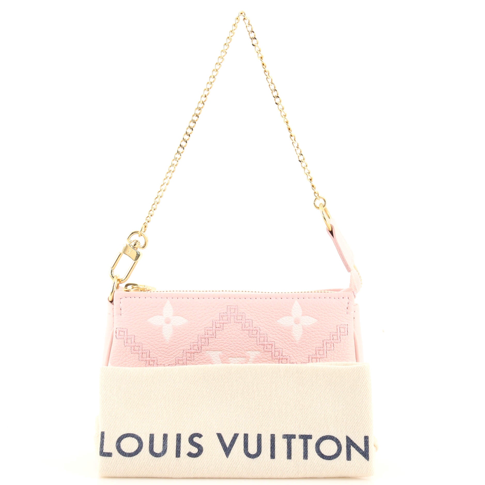 Louis Vuitton Mini Pochette Accessoires Empreinte Broderies Pink