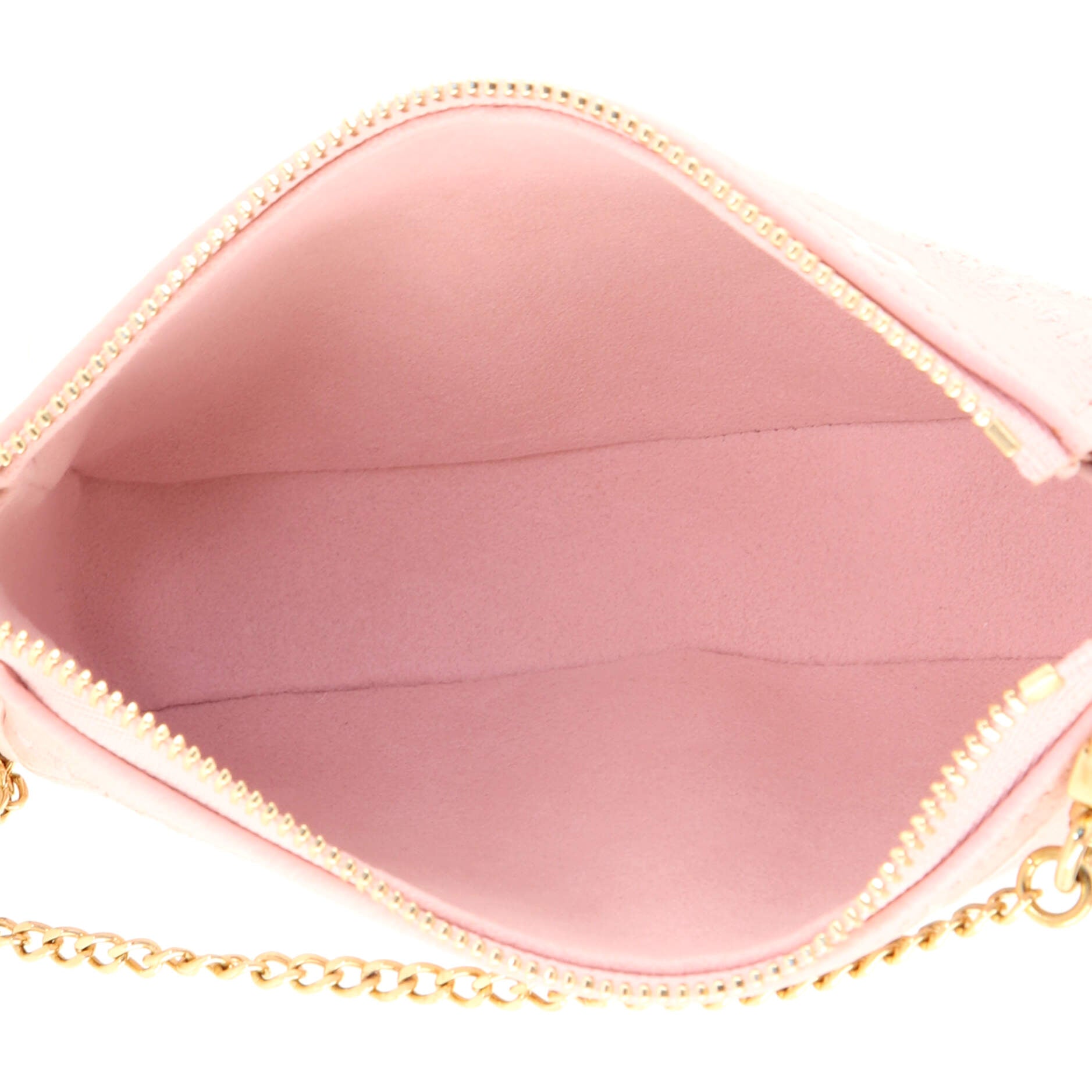 Louis Vuitton Broderies Pochette Accessoires Mini Pink Giant