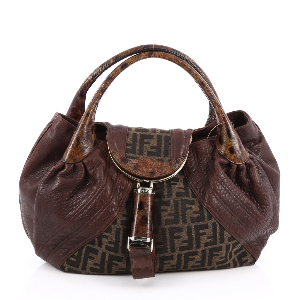 Buy Fendi Spy Bag Zucca Canvas and Leather Brown 1797015 – Rebag