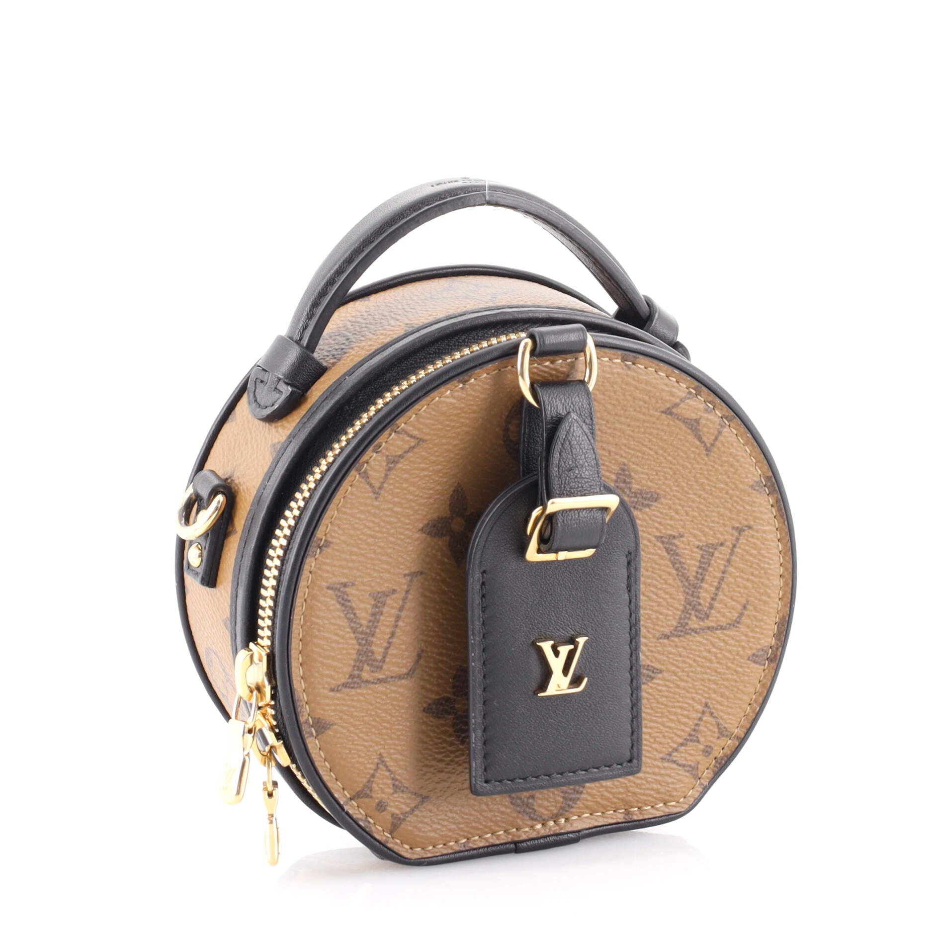 Louis Vuitton Mini Boite Chapeau Reverse Monogram Canvas Shoulder Bag Brown