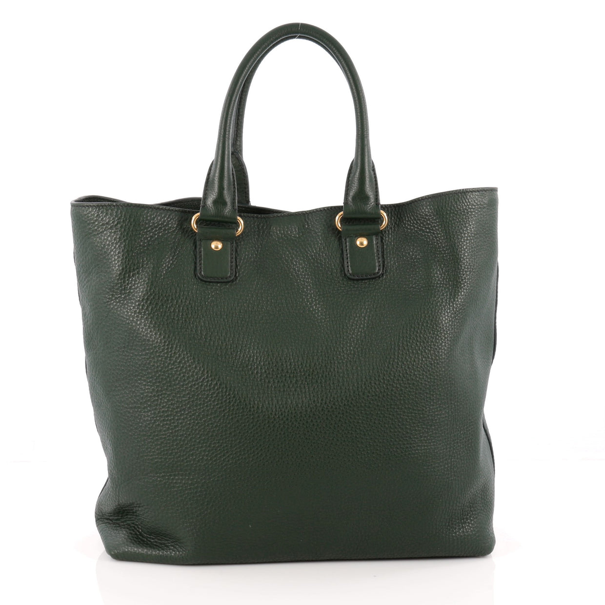 Buy Prada Convertible Tote Vitello Daino Large Green 1804001