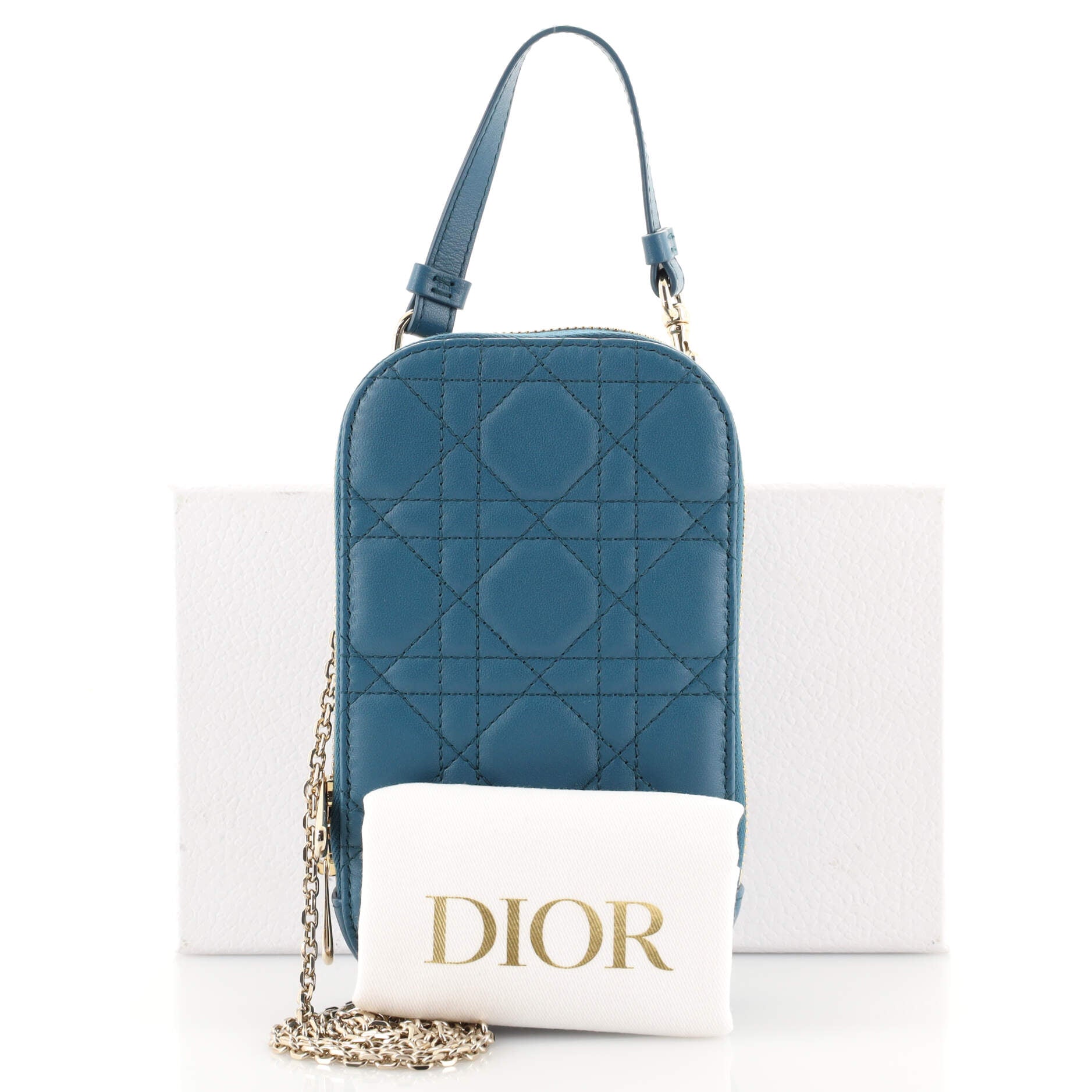 Pre-owned Trotter Dior Elite Crossbody Bag - Blue