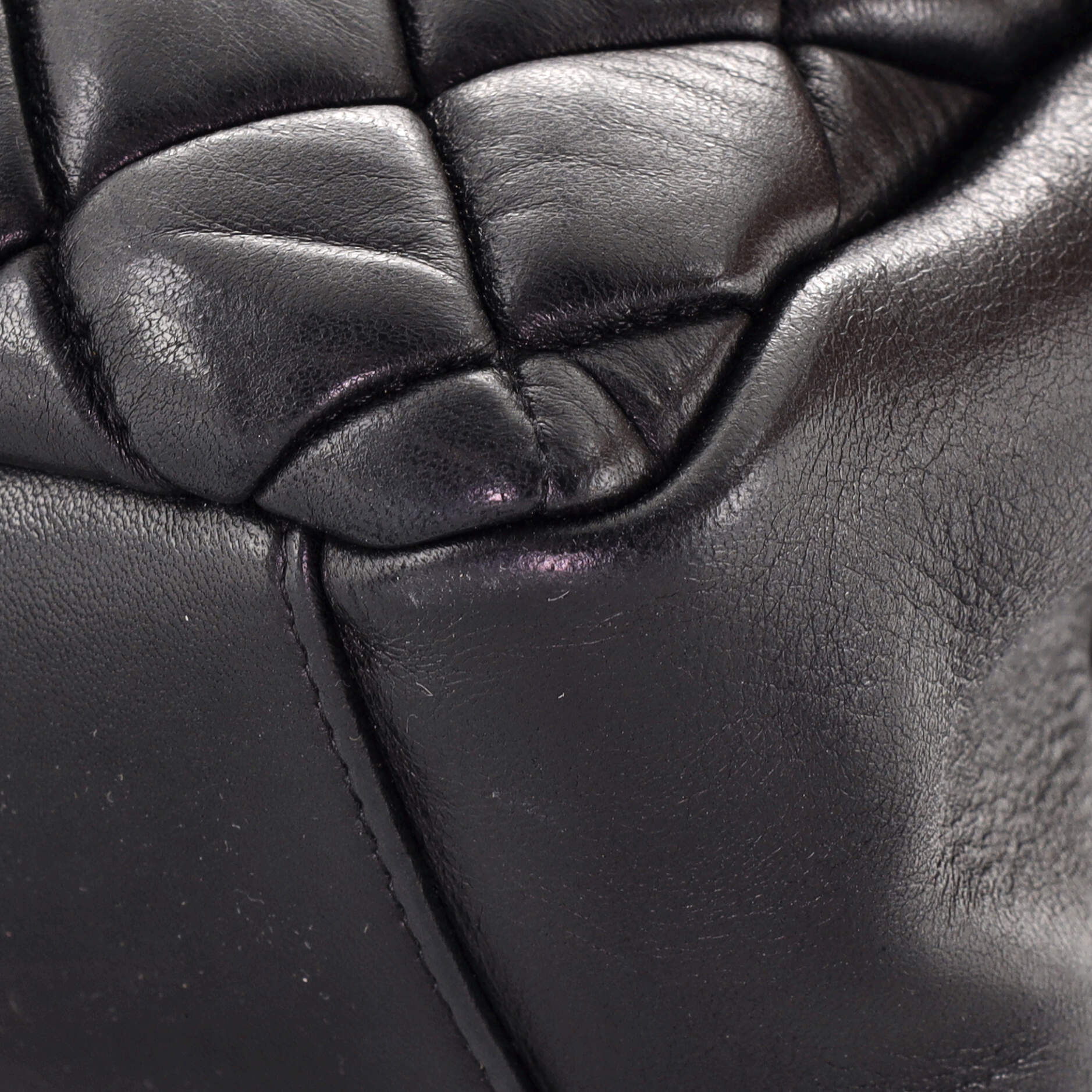 CHANEL Calfskin Quilted Medium Bubble CC Flap Bag Black 86523
