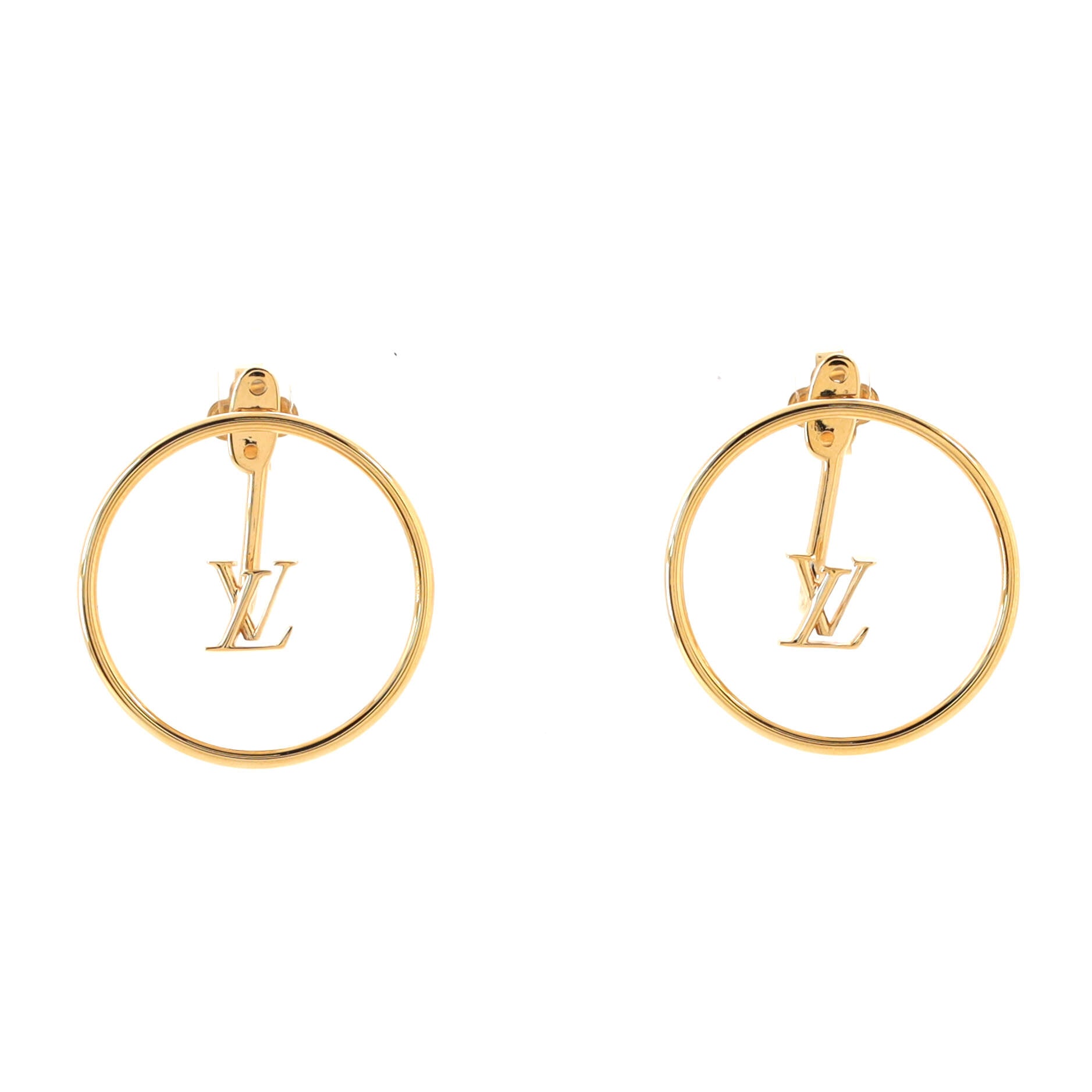 Louis Vuitton pre-owned 18kt Gold Idylle Blossom Diamond Hoop Earrings -  Farfetch