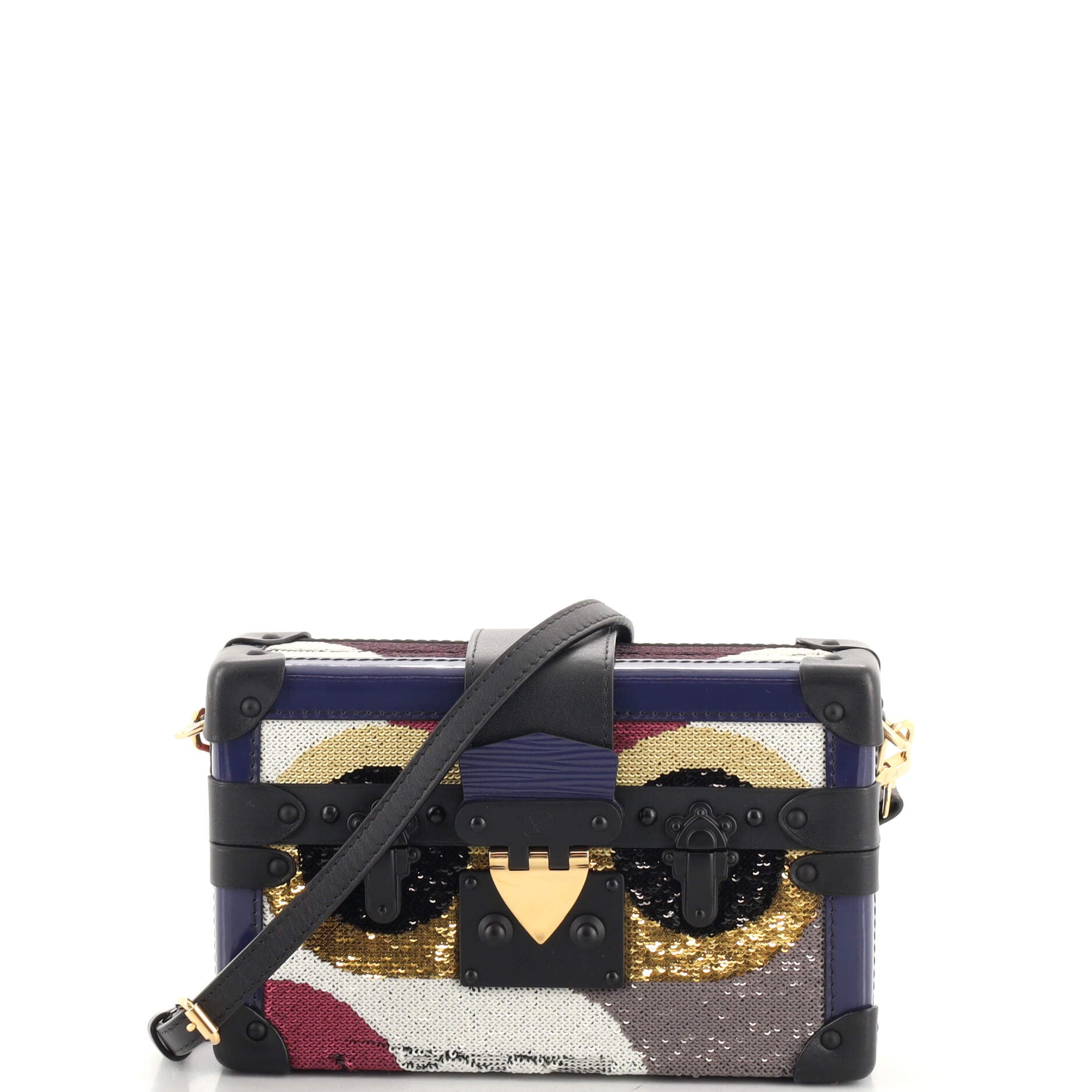 Louis Vuitton Petite Malle Handbag Sequins - ShopStyle Clutches