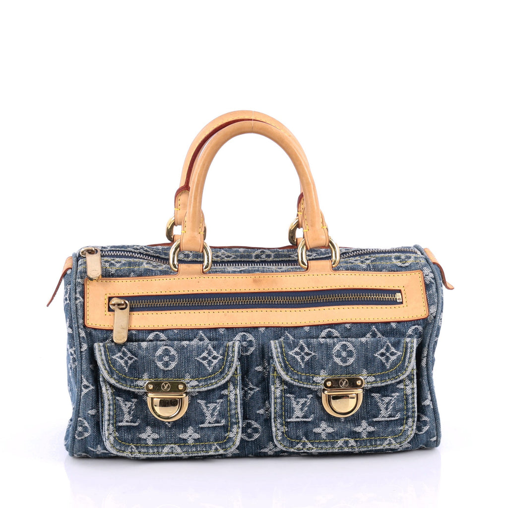 Buy Louis Vuitton Neo Speedy Bag Denim Blue 1810401 – Rebag