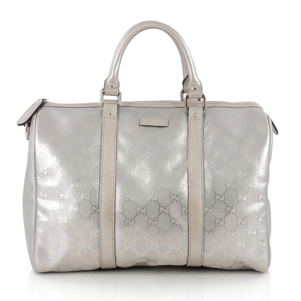 Buy Gucci Joy Boston Bag GG Coated Canvas Medium Silver 1813001 – Trendlee