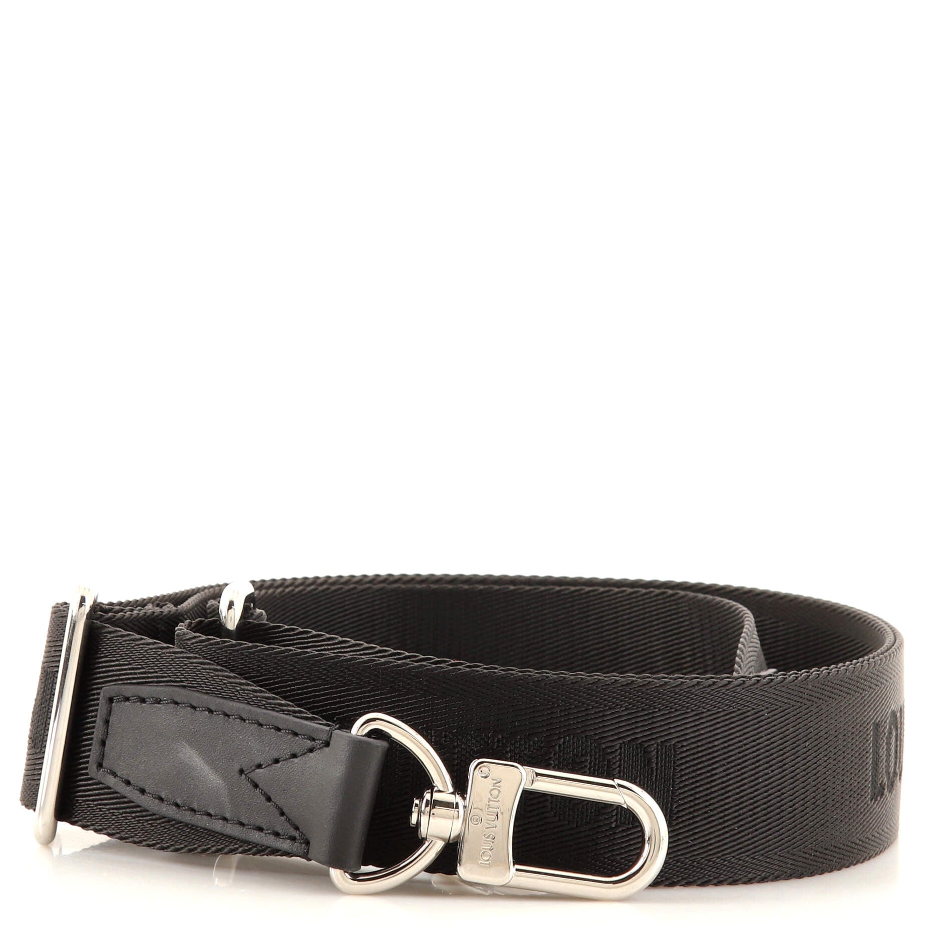 Louis Vuitton Keepall Shoulder Strap Nylon Black 1738891