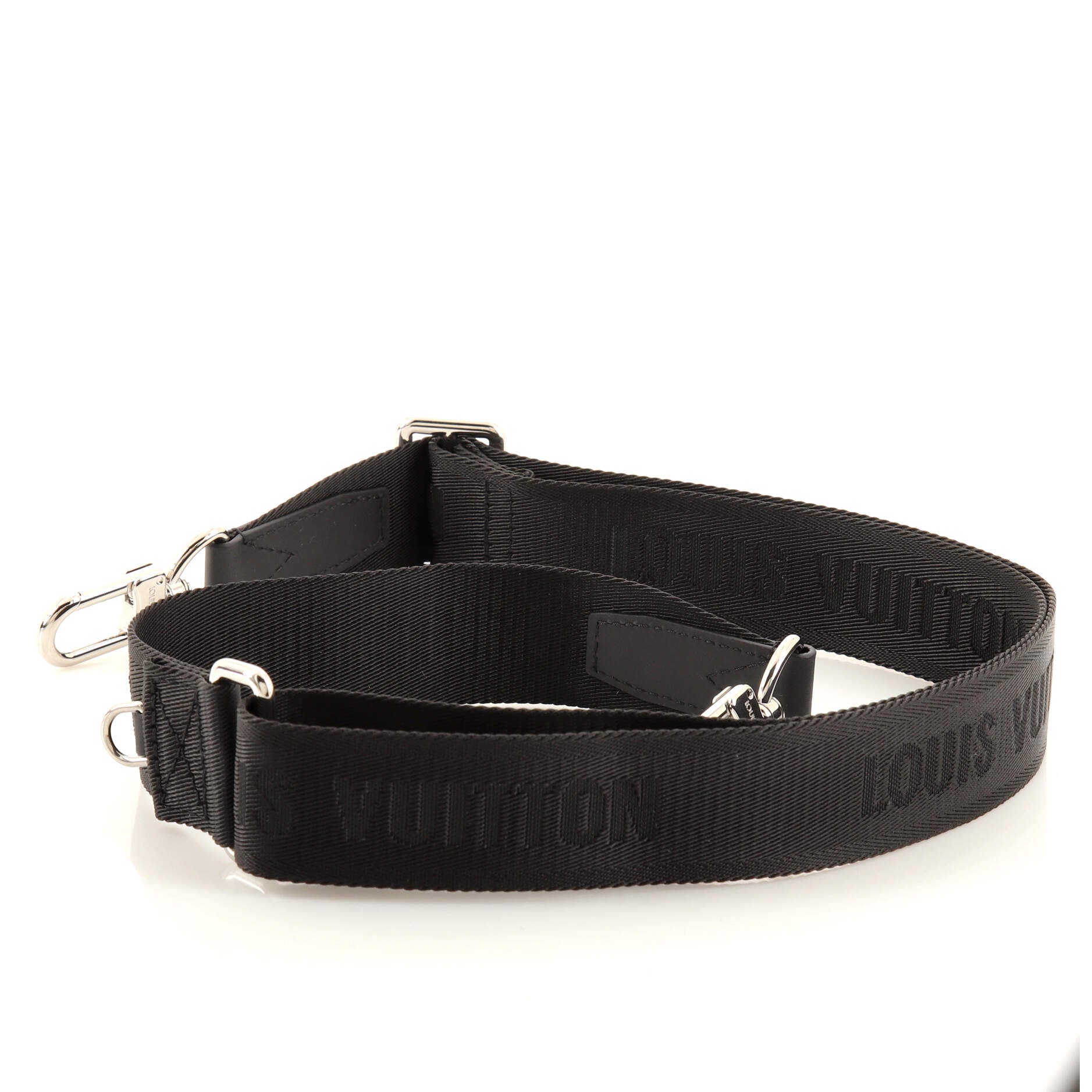 Louis Vuitton Keepall Shoulder Strap Nylon Black