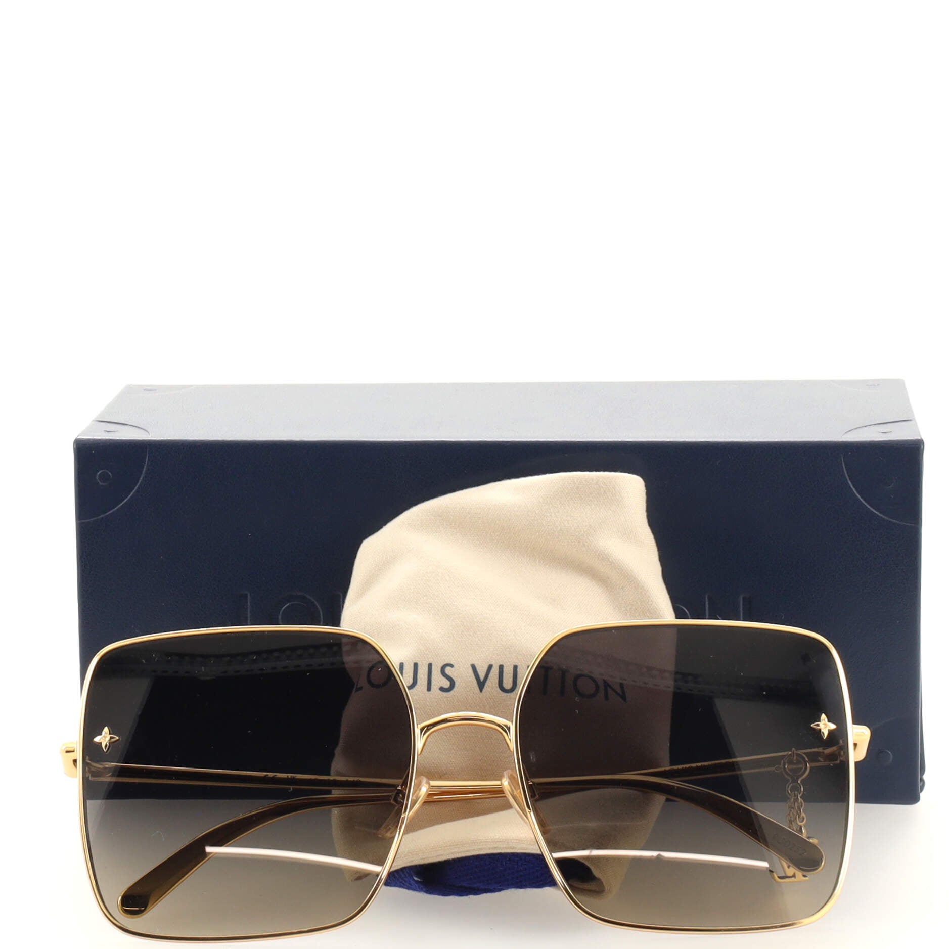 Louis Vuitton LV Charm Square Sunglasses Metal