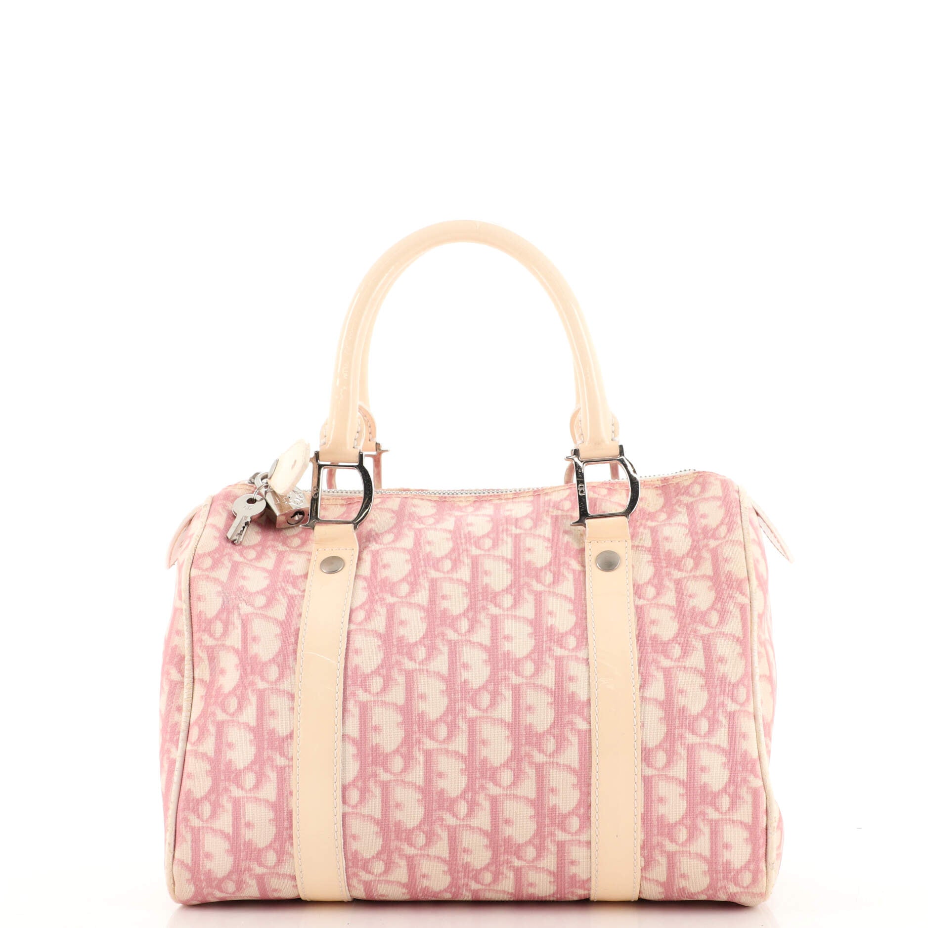 Christian Dior Diorissimo Trotter Boston Bag - Pink Handle Bags