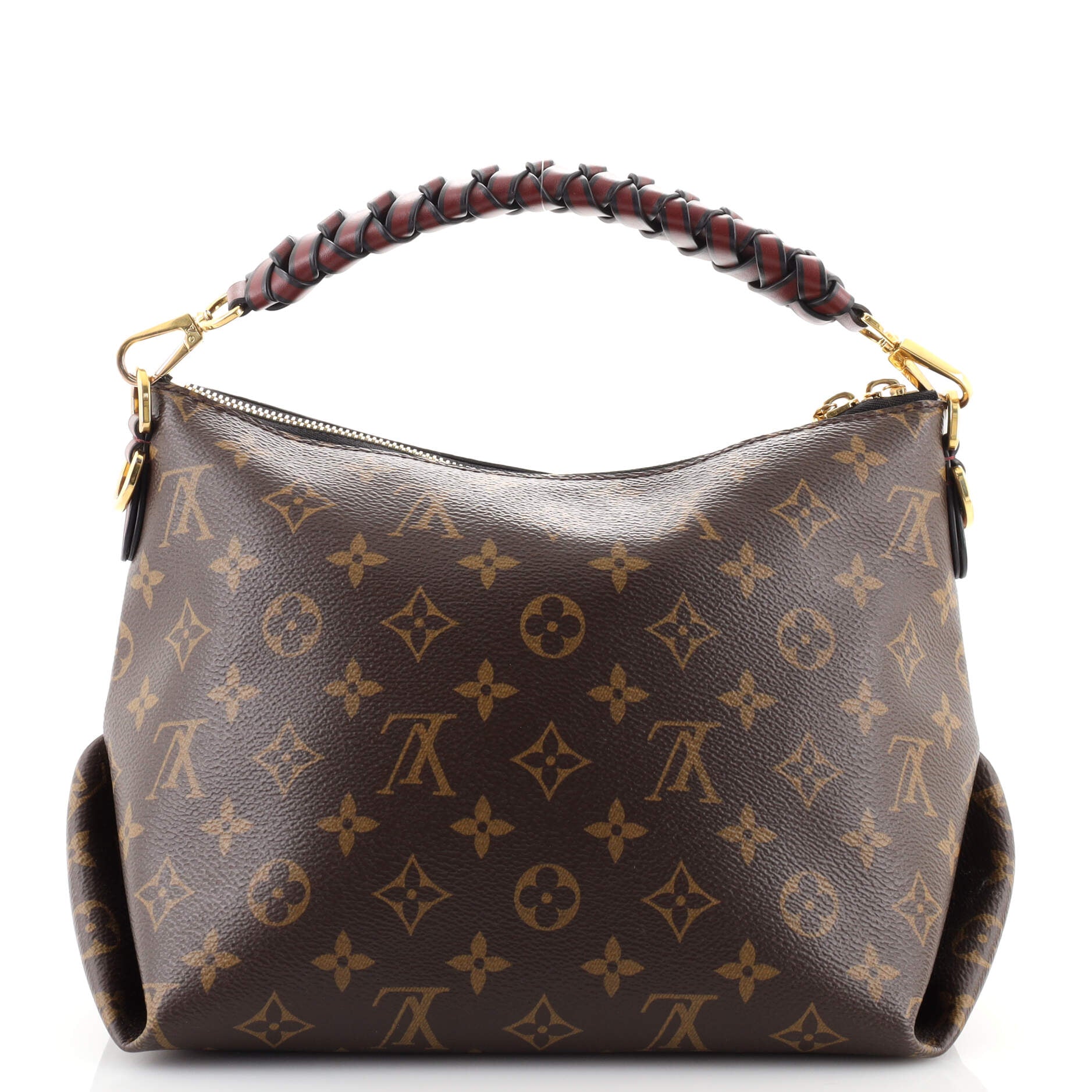 Louis Vuitton Braided Handle Beaubourg Hobo Monogram Canvas Mini Brown