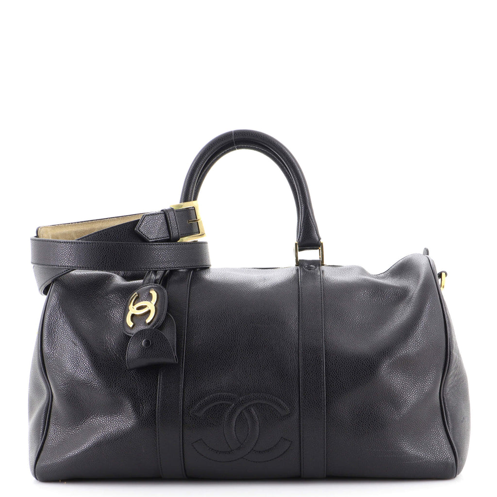 Chanel Black Caviar Vintage Boston Bag Chanel  TLC