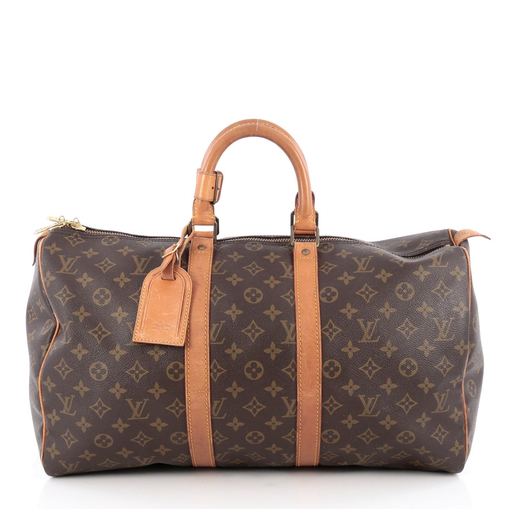 Buy Louis Vuitton Keepall Bag Monogram Canvas 45 Brown 1838611 – Trendlee