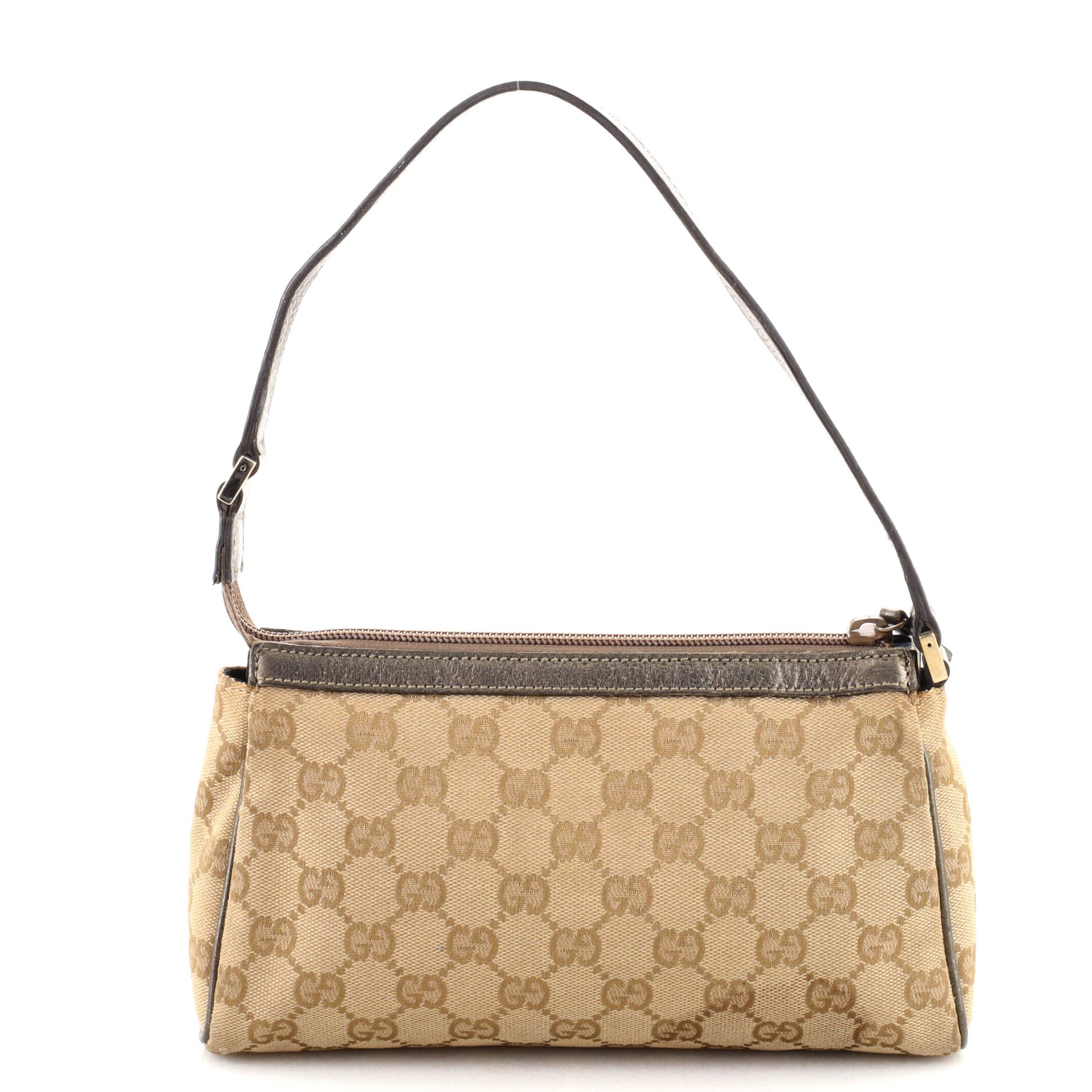 Gucci Vintage GG Canvas Flap Pochette - Neutrals Shoulder Bags