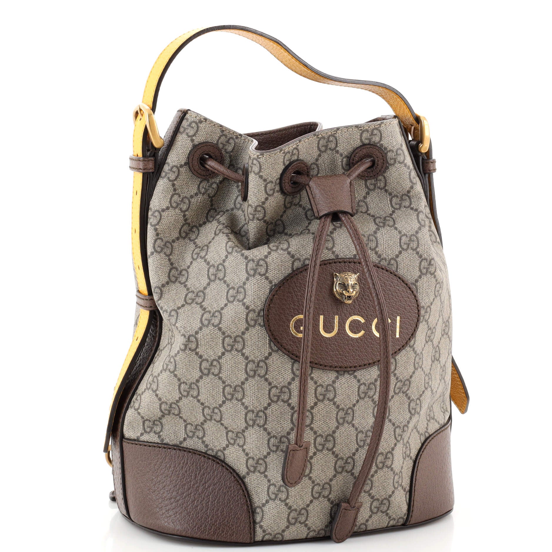 Gucci Neo Vintage Drawstring Supreme Canvas Backpack Bag