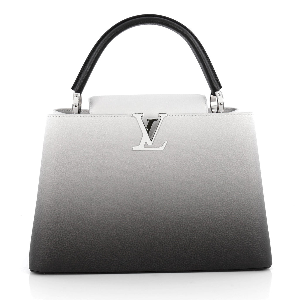 Buy Louis Vuitton Capucines Handbag Ombre Leather MM Gray 1841901 – Rebag