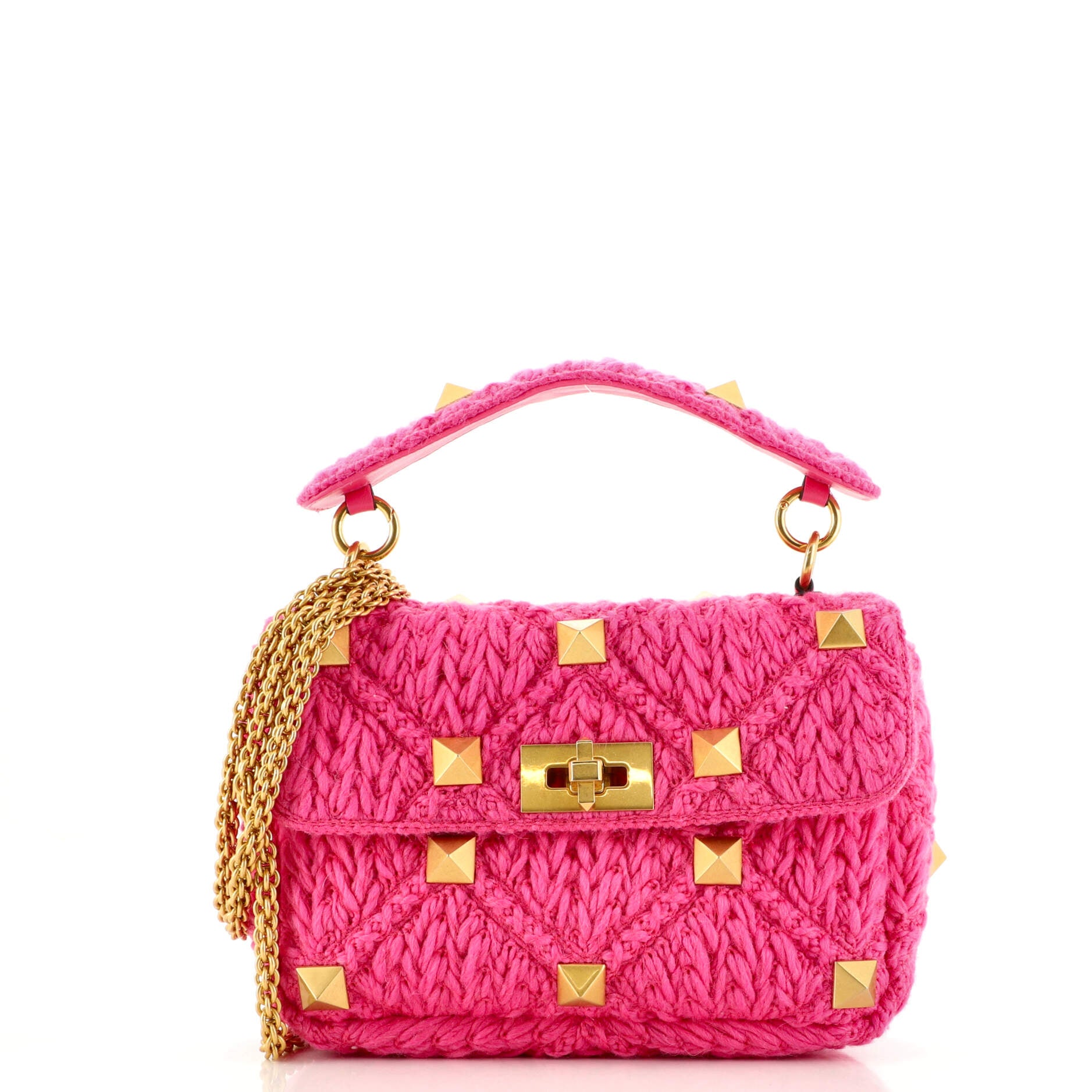 Rockstud 23 East West Shoulder Bag in Pink - Valentino Garavani