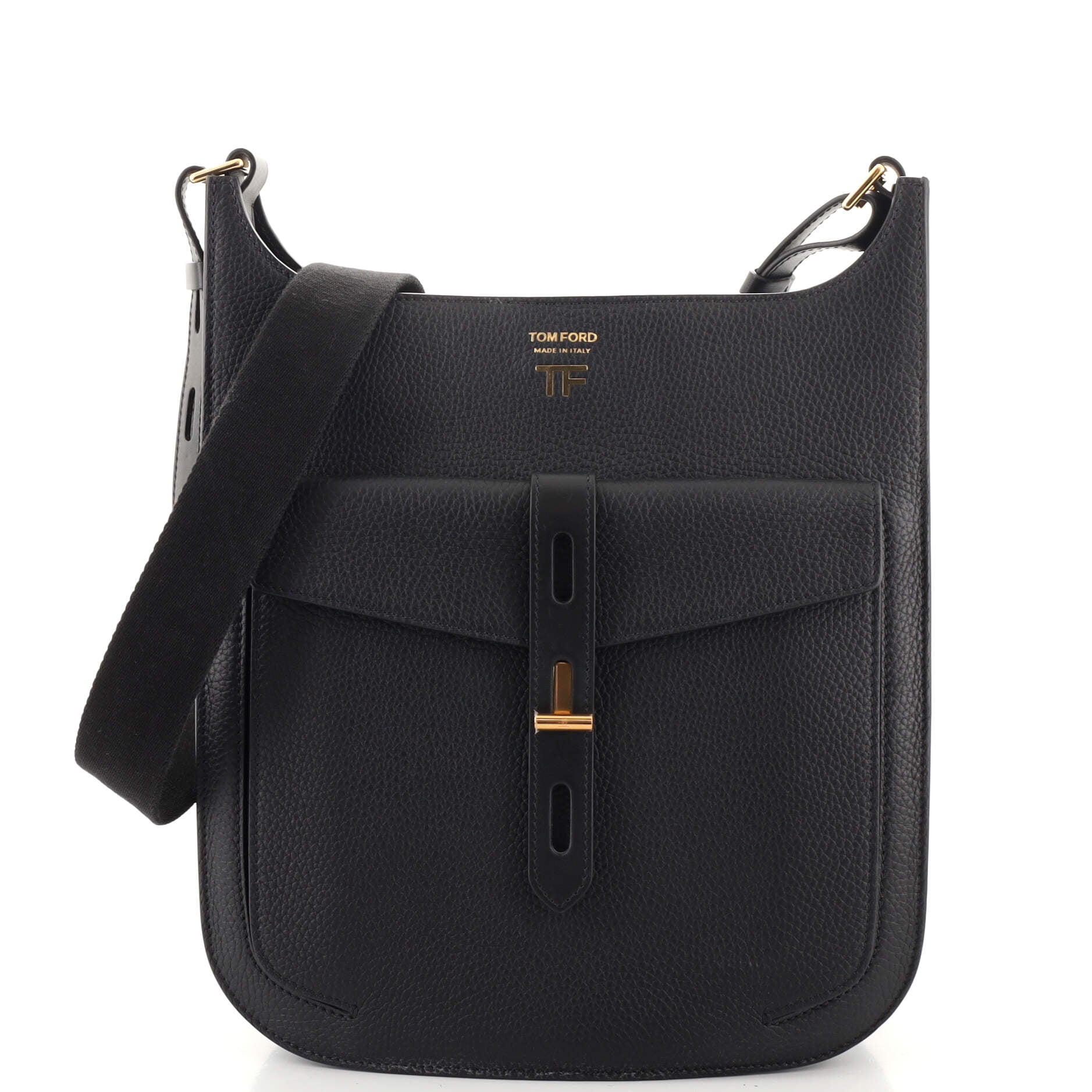 Tom FordT-Twist Grained Leather Mini Top Handle Bag