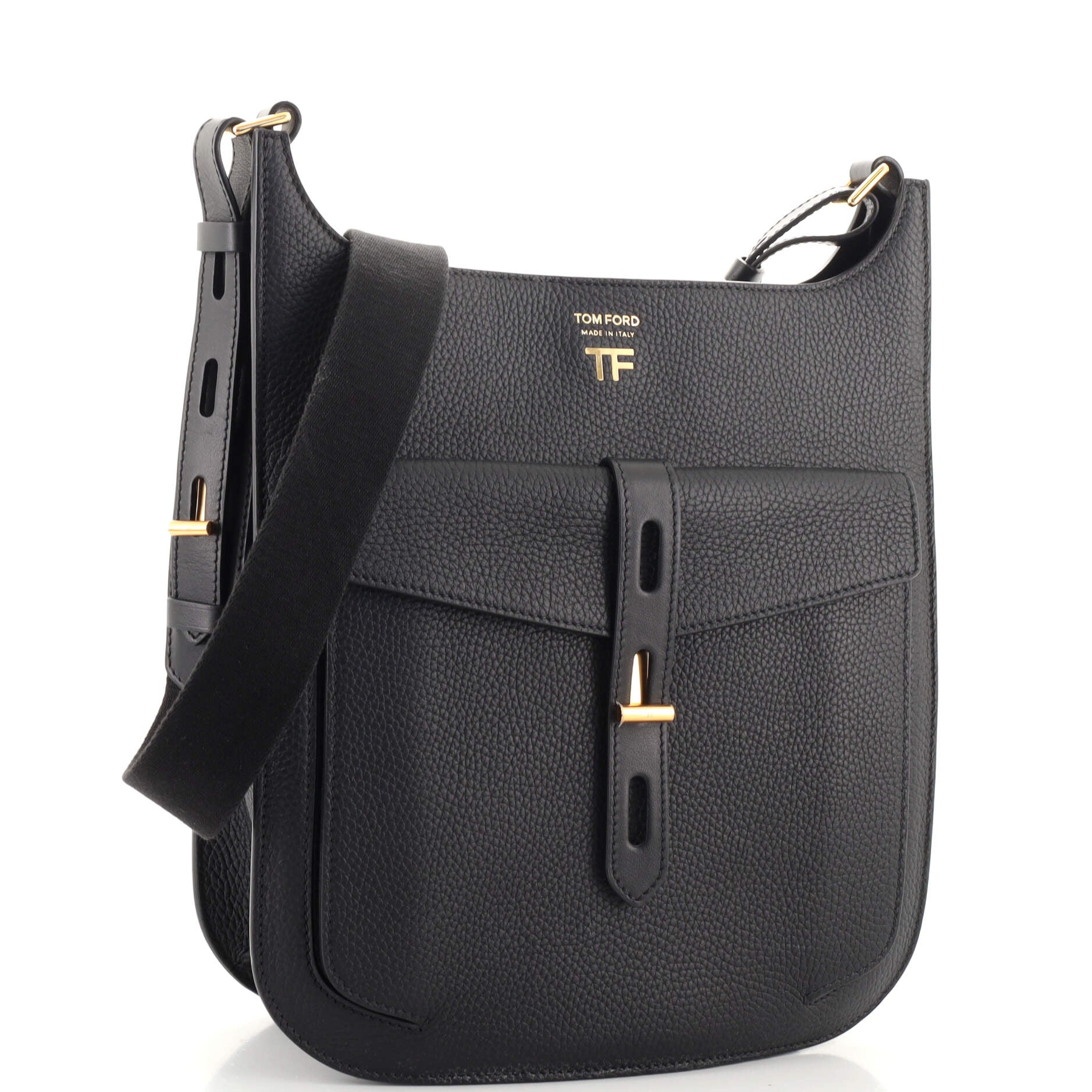 Tom Ford GRAIN LEATHER T TWIST MINI TOP HANDLE BAG