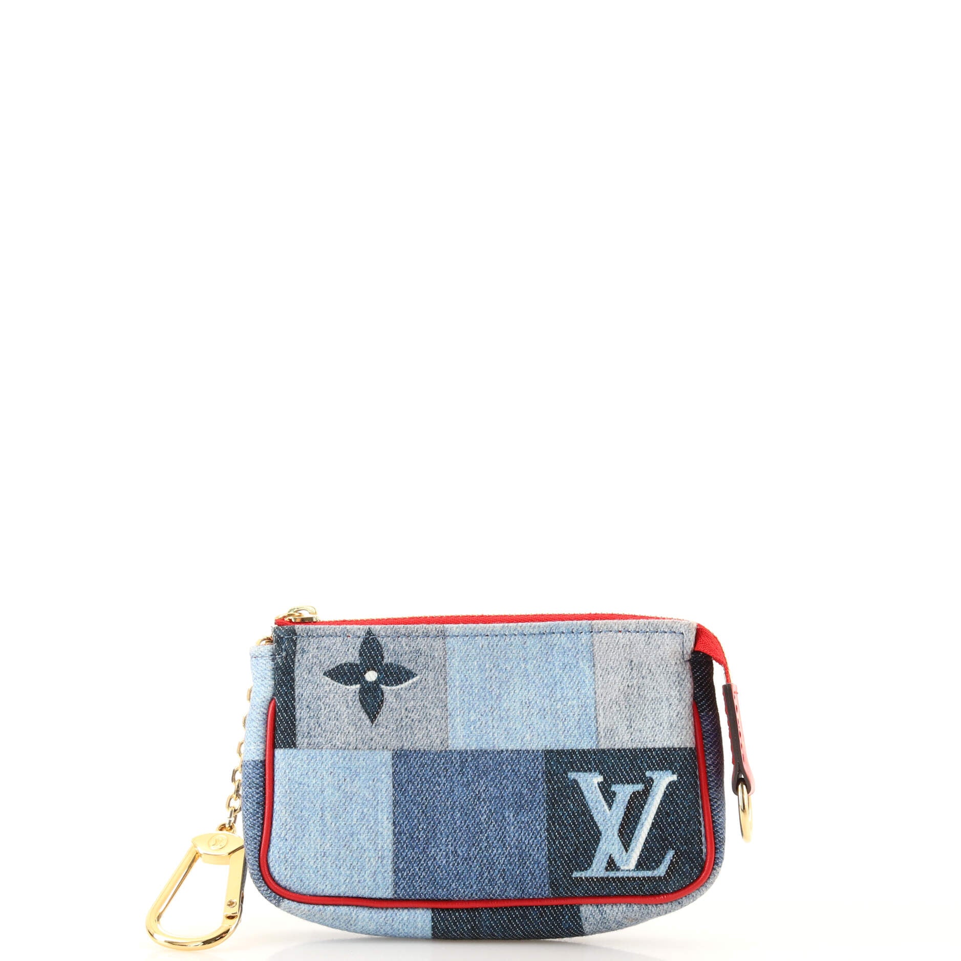 Louis Vuitton Blue Monogram Denim Patchwork Multi-Pochette Accessoires