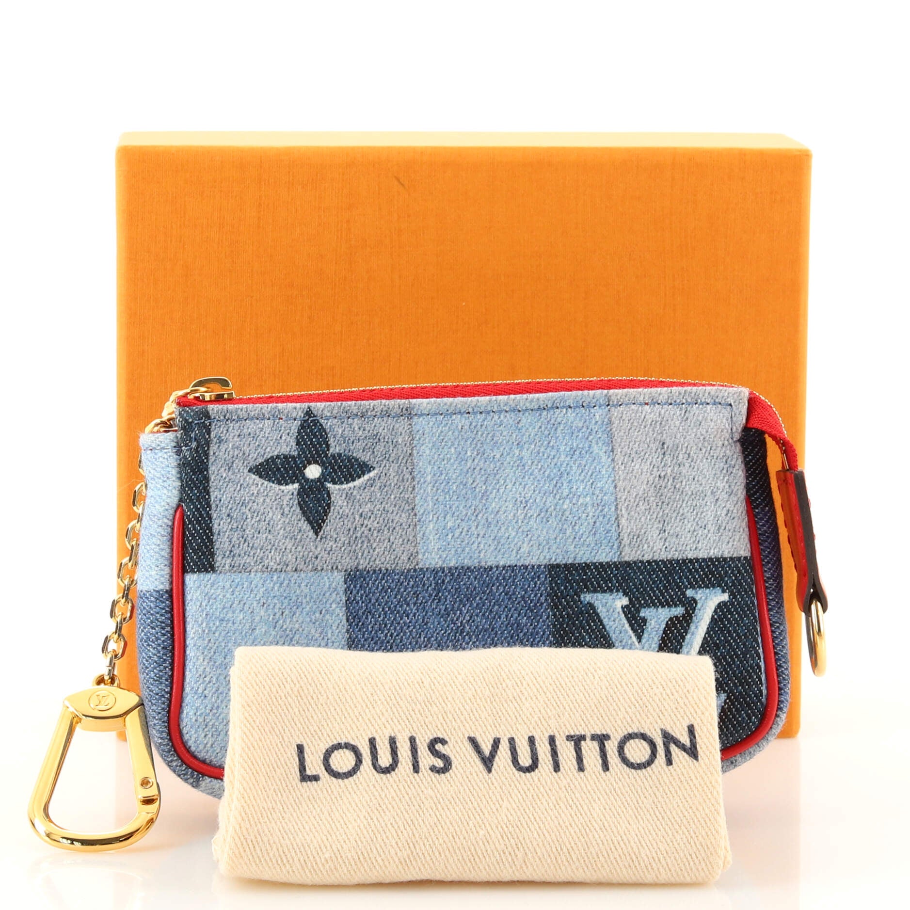 Louis Vuitton Pochette Accessoires Damier and Monogram Patchwork Denim  Micro