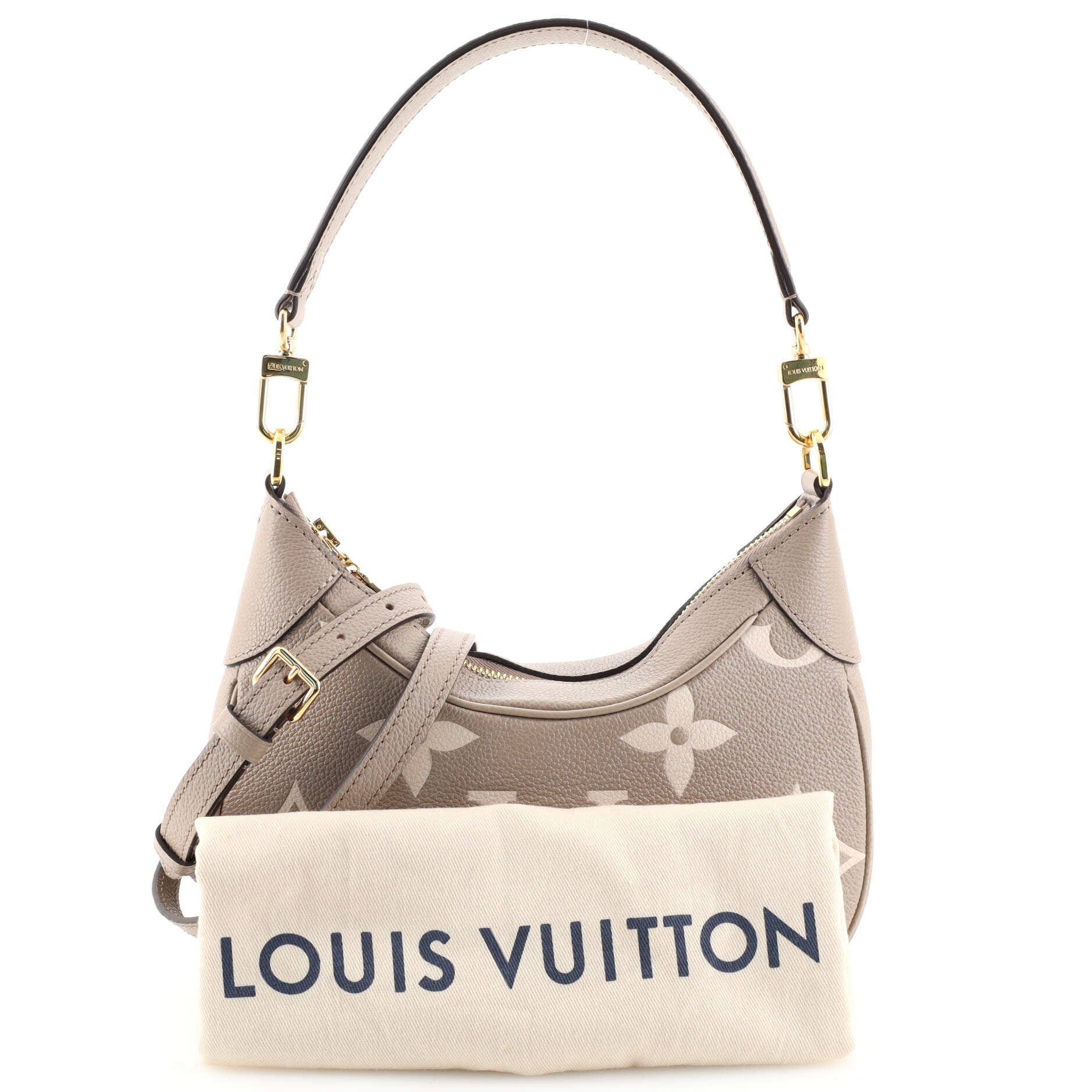 Louis Vuitton Bagatelle Bag Bicolor Monogram Empreinte Leather