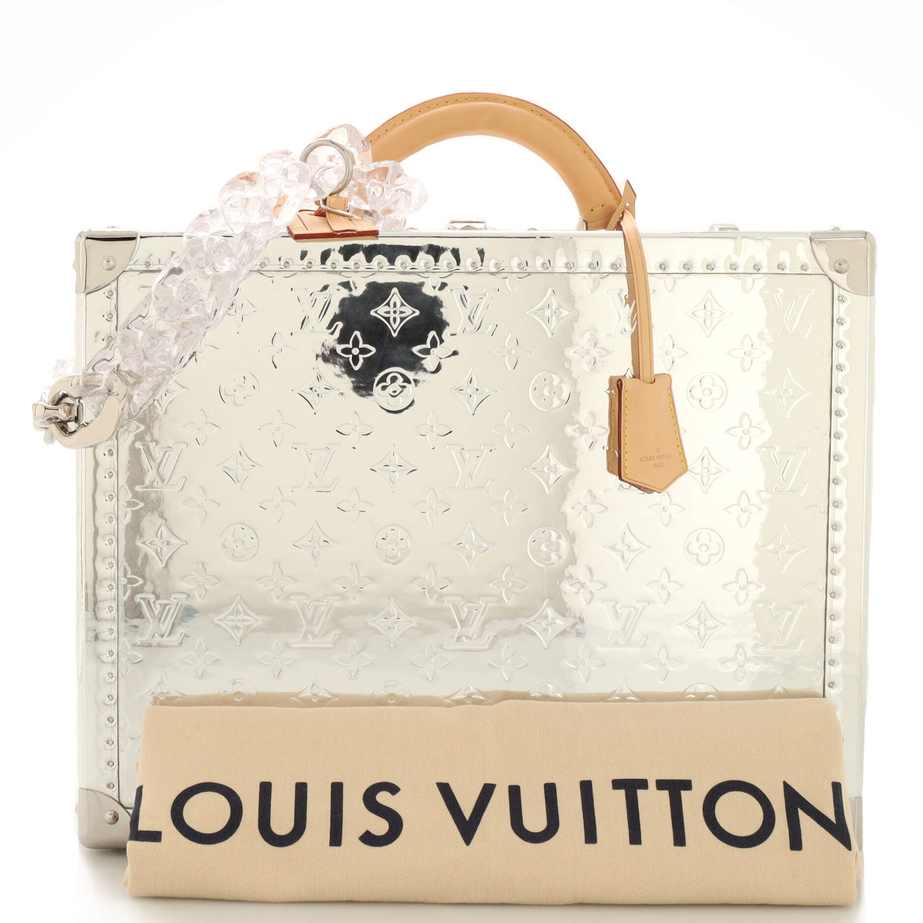 Louis Vuitton Sac Plat Monogram Mirror in Coated Canvas with