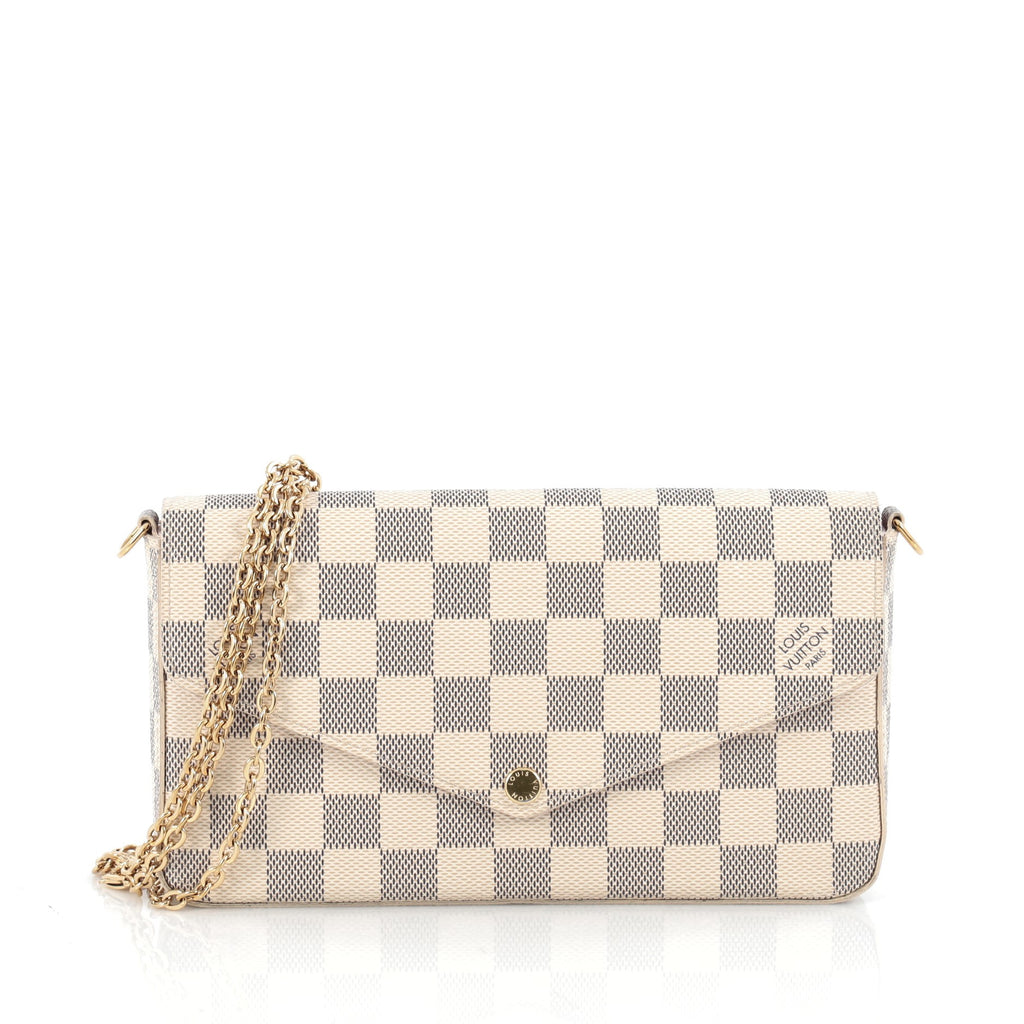 Buy Louis Vuitton Felicie Pochette Damier White 1867201 – Trendlee