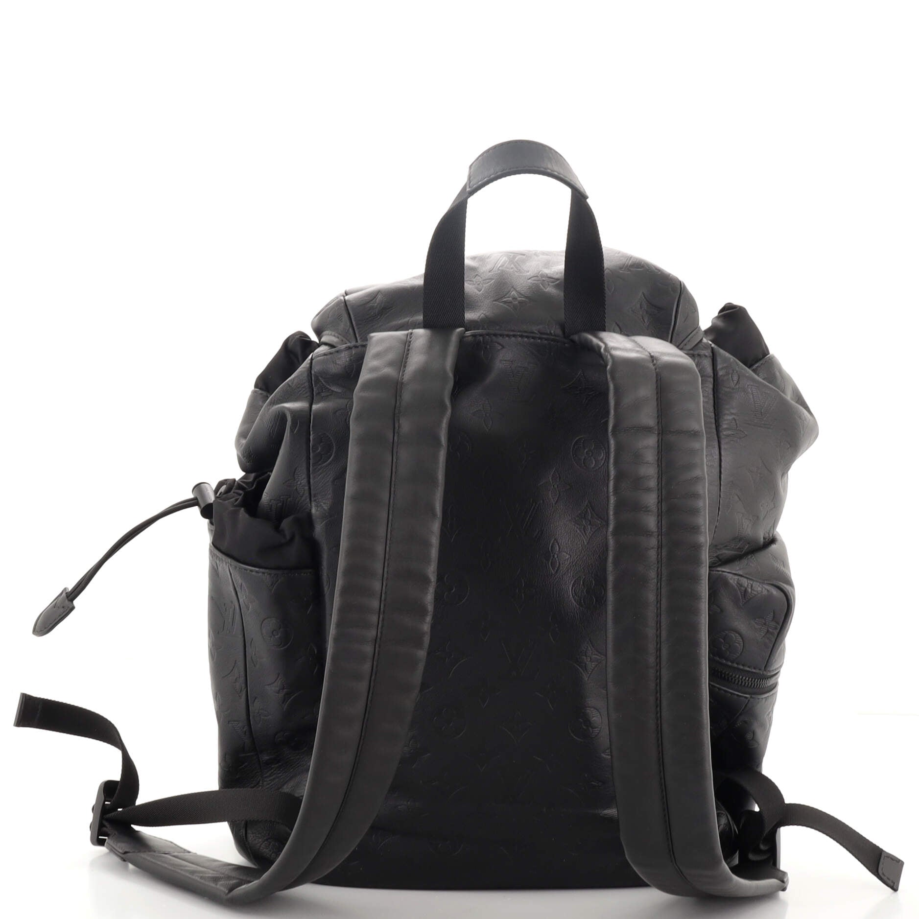 Louis Vuitton Discovery Backpack Monogram Shadow Black in Coated