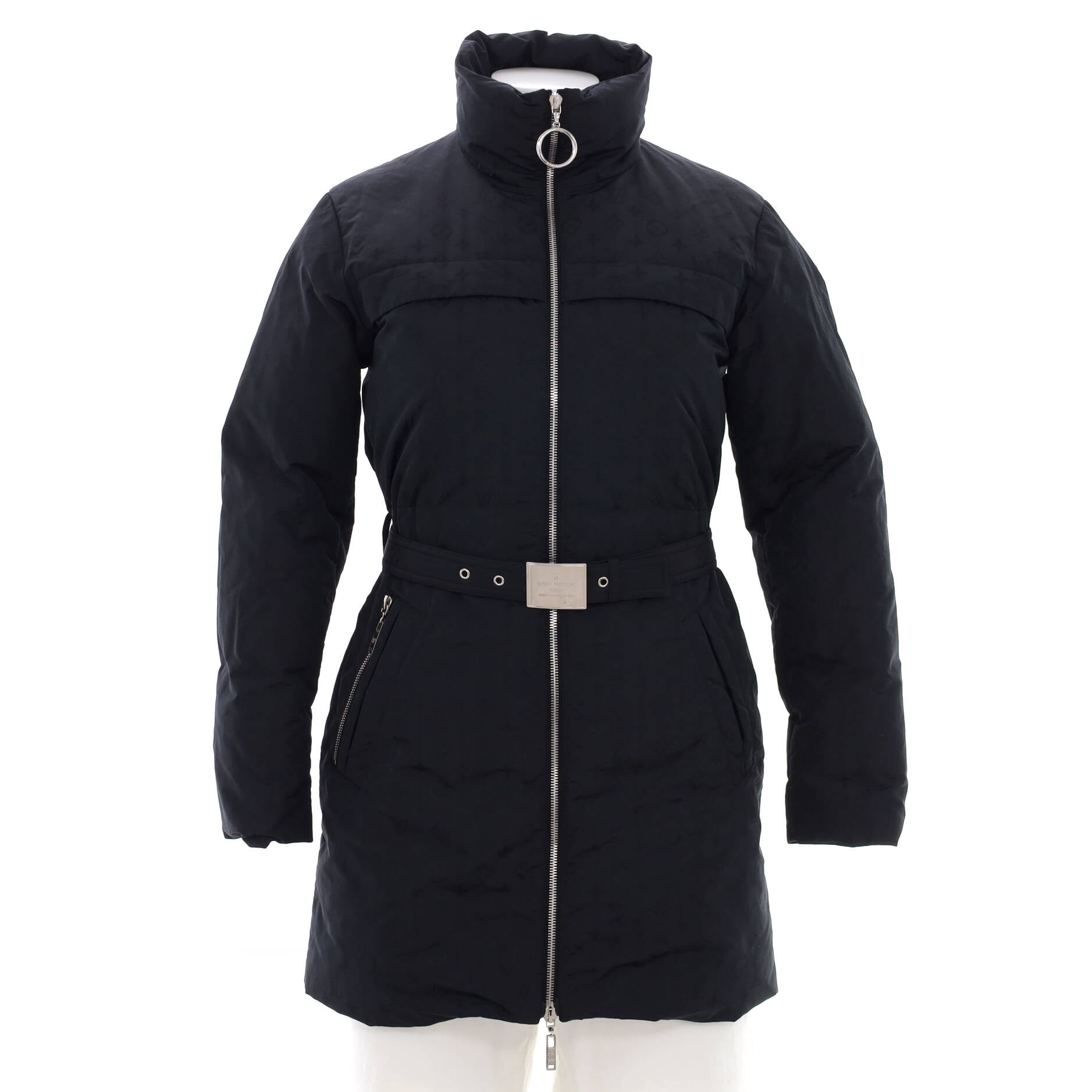 Louis Vuitton - Signature Hooded Wrap Coat - Bleu Nuit - Women - Size: 36 - Luxury