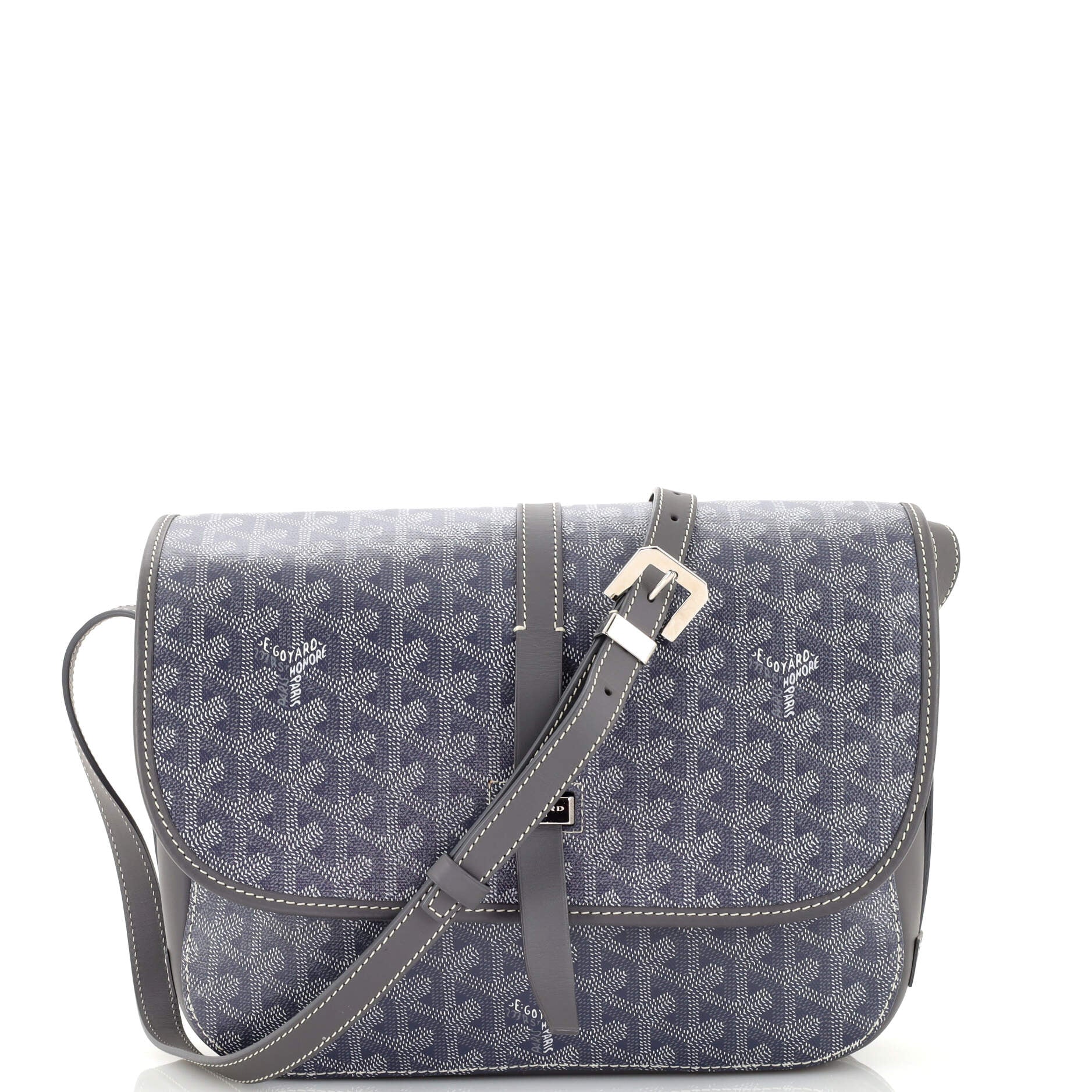 Goyard Belvedere Messenger Goyardine MM Gray - US