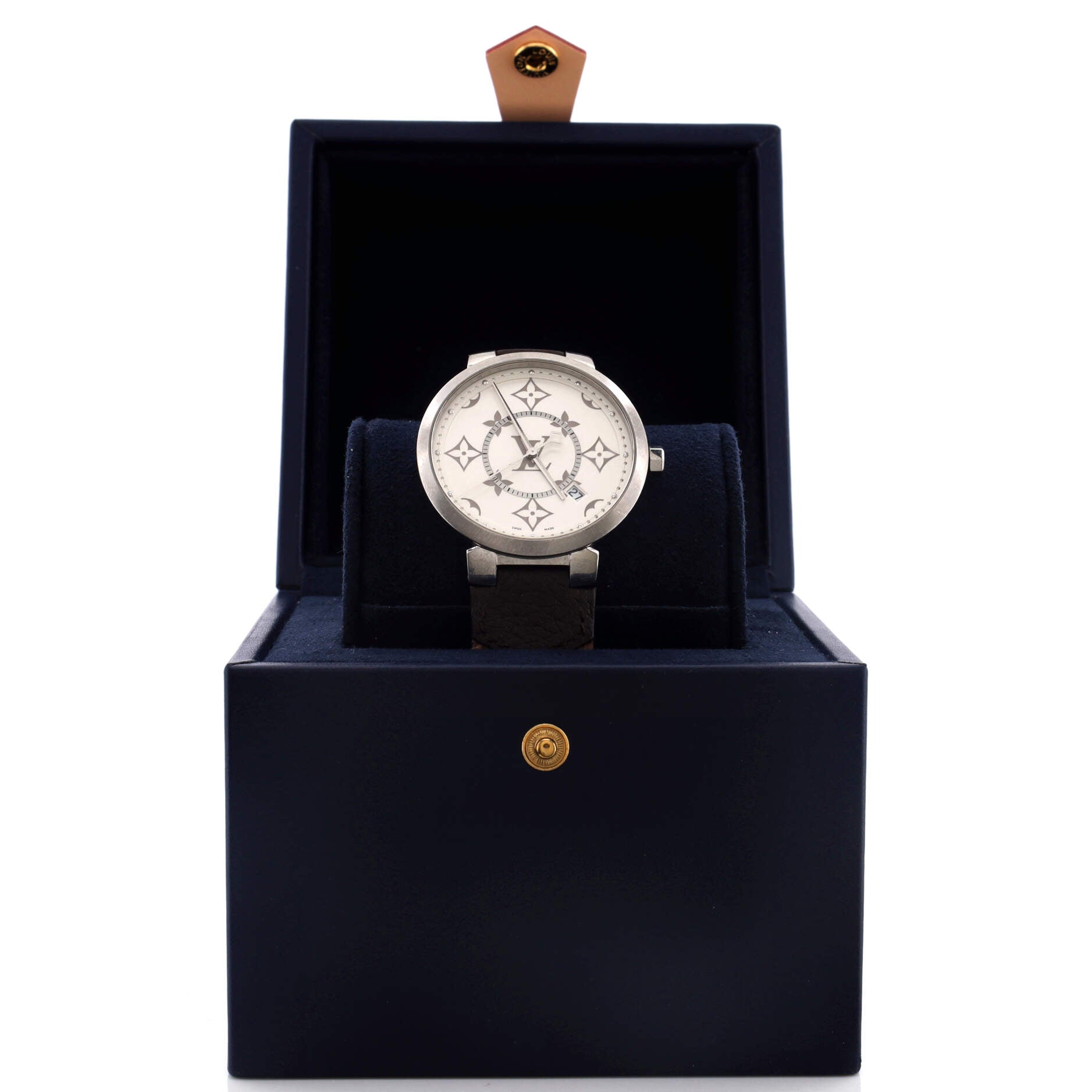 tambour slim monogram watch