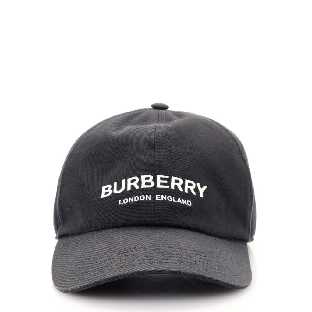 Burberry Logo Baseball Cap Canvas Black 1886102