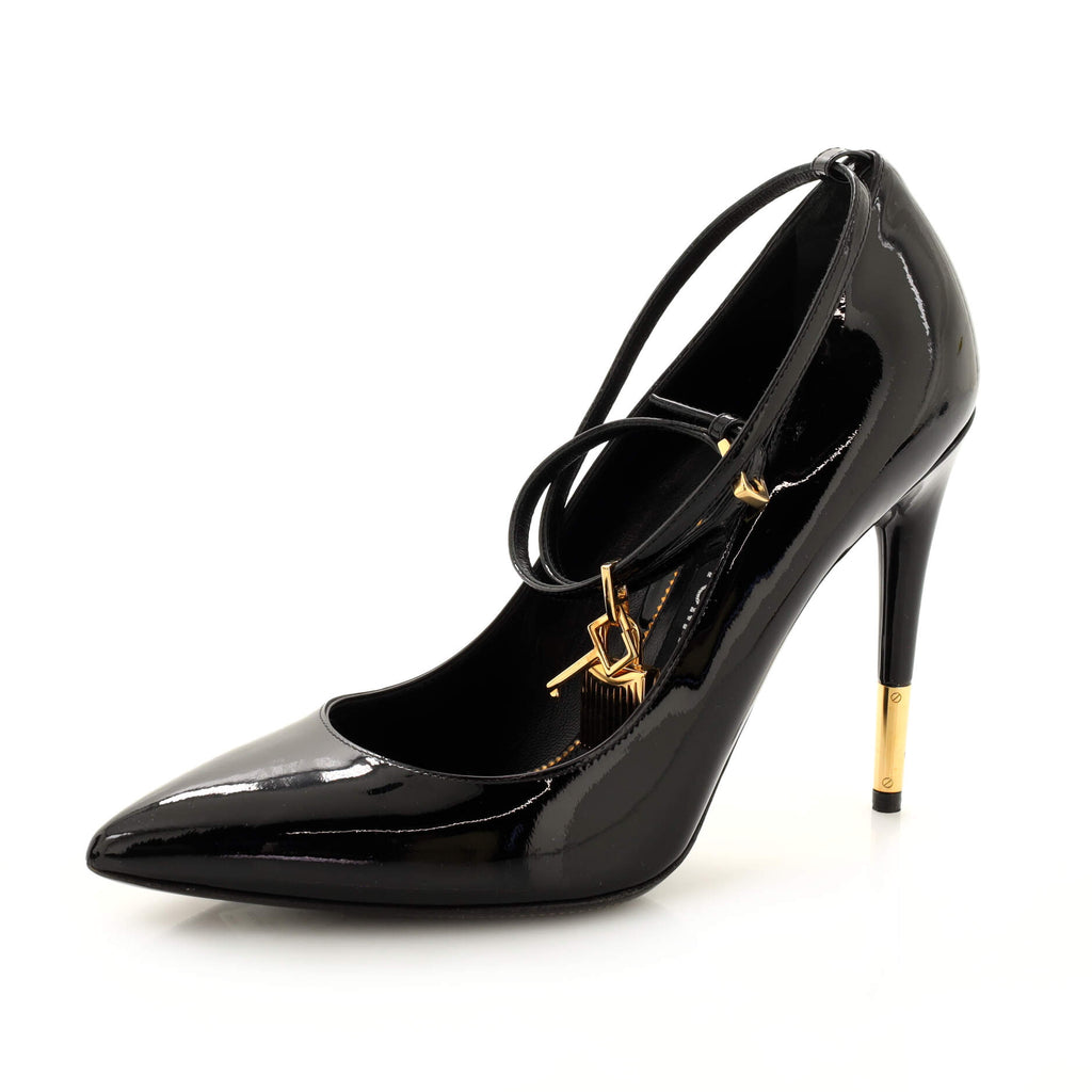 Tom Ford Women's Padlock Pumps Patent Black 1893141