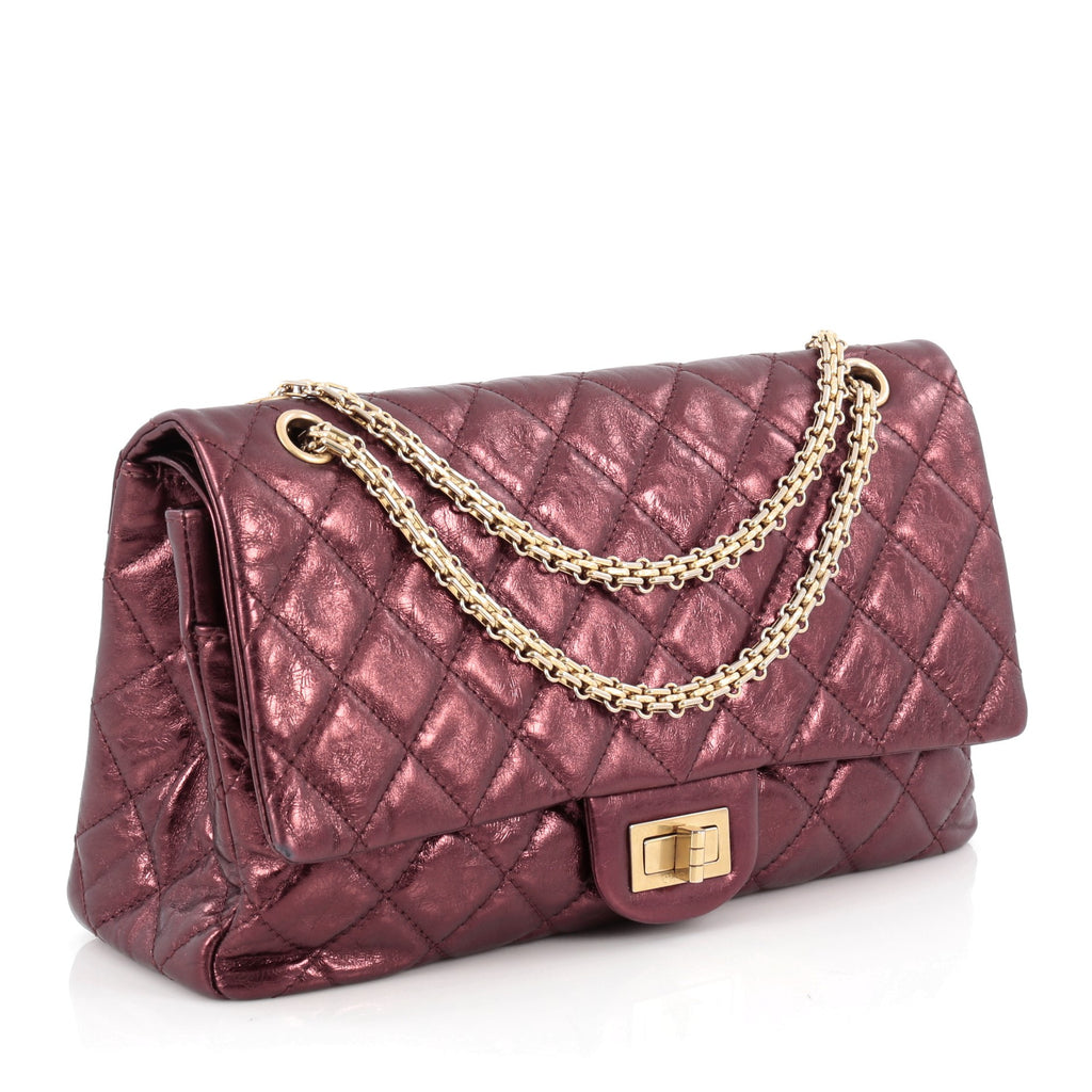 Buy Chanel Reissue 2.55 Handbag Metallic Quilted Aged 1894103 – Trendlee