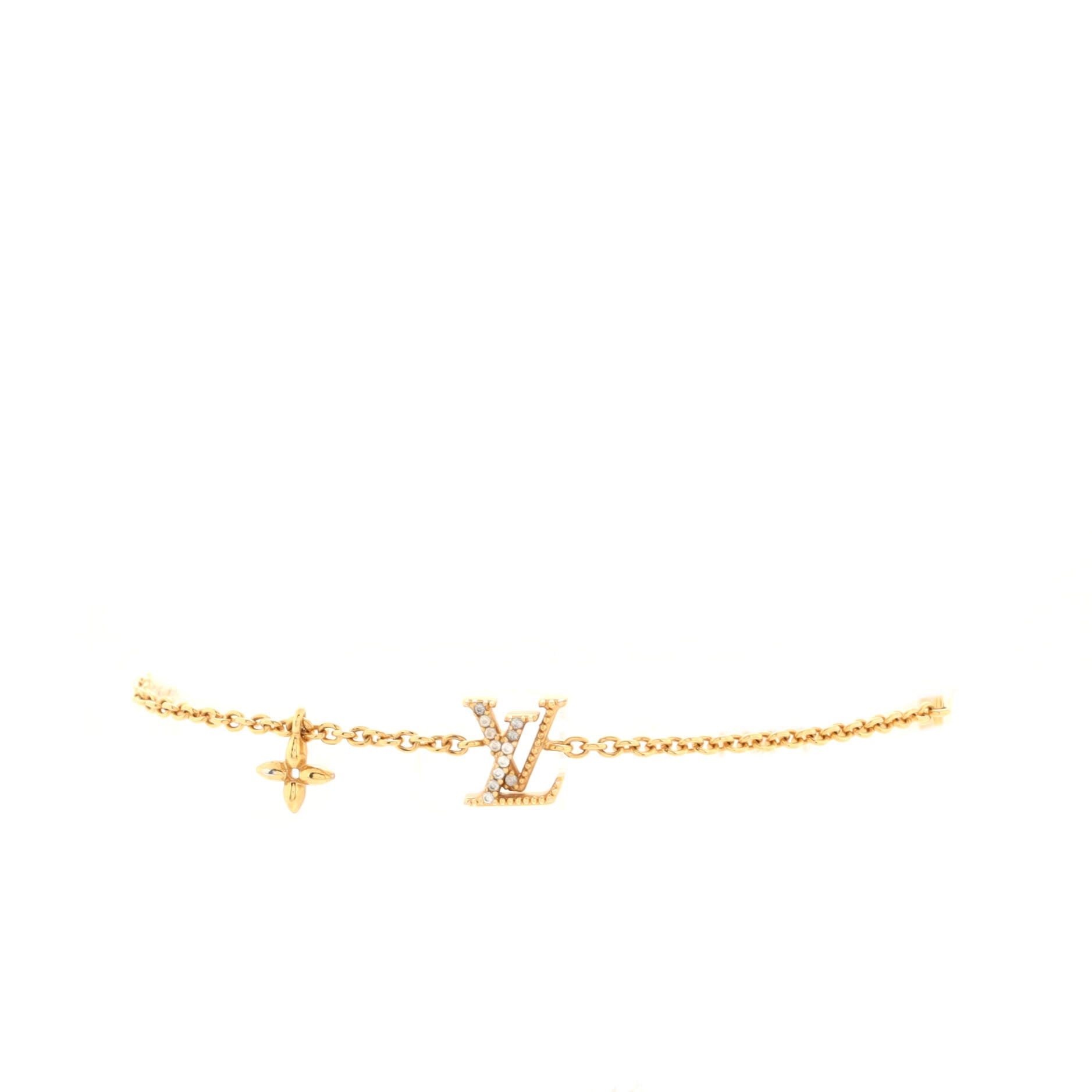 Louis Vuitton Crazy In Lock Strass Supple Bracelet in Metallic