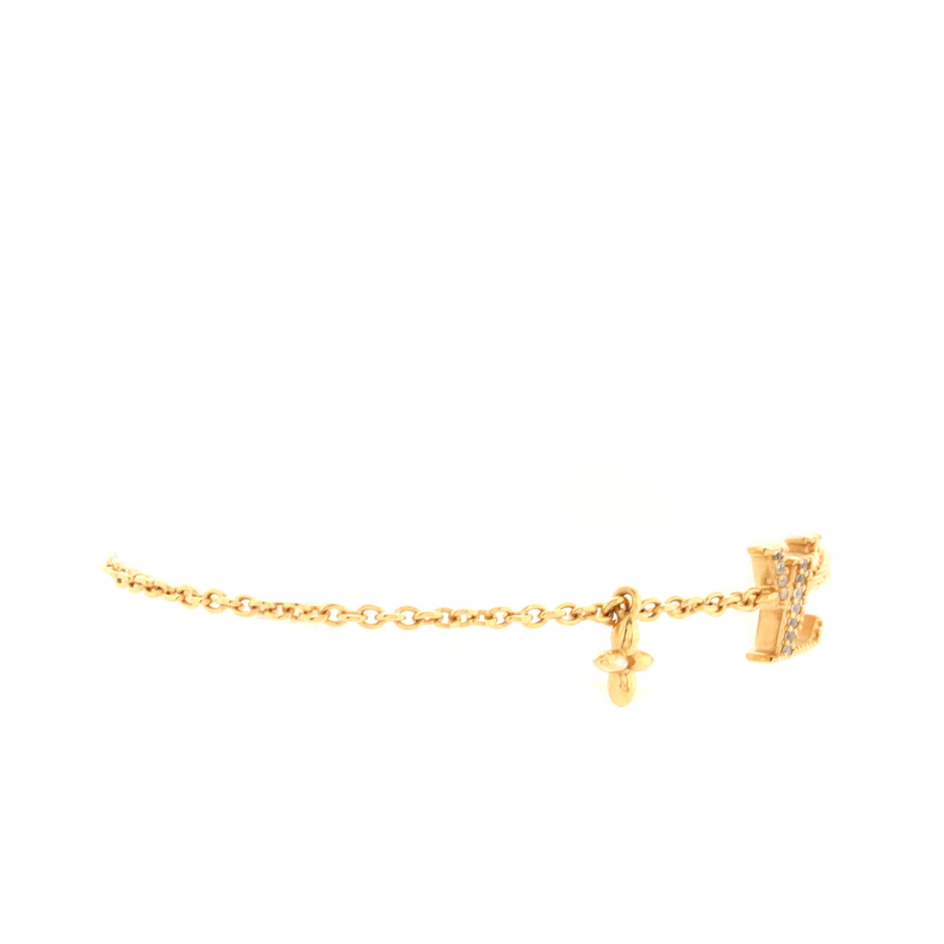 Louis Vuitton Crazy In Lock Strass Supple Bracelet in Metallic