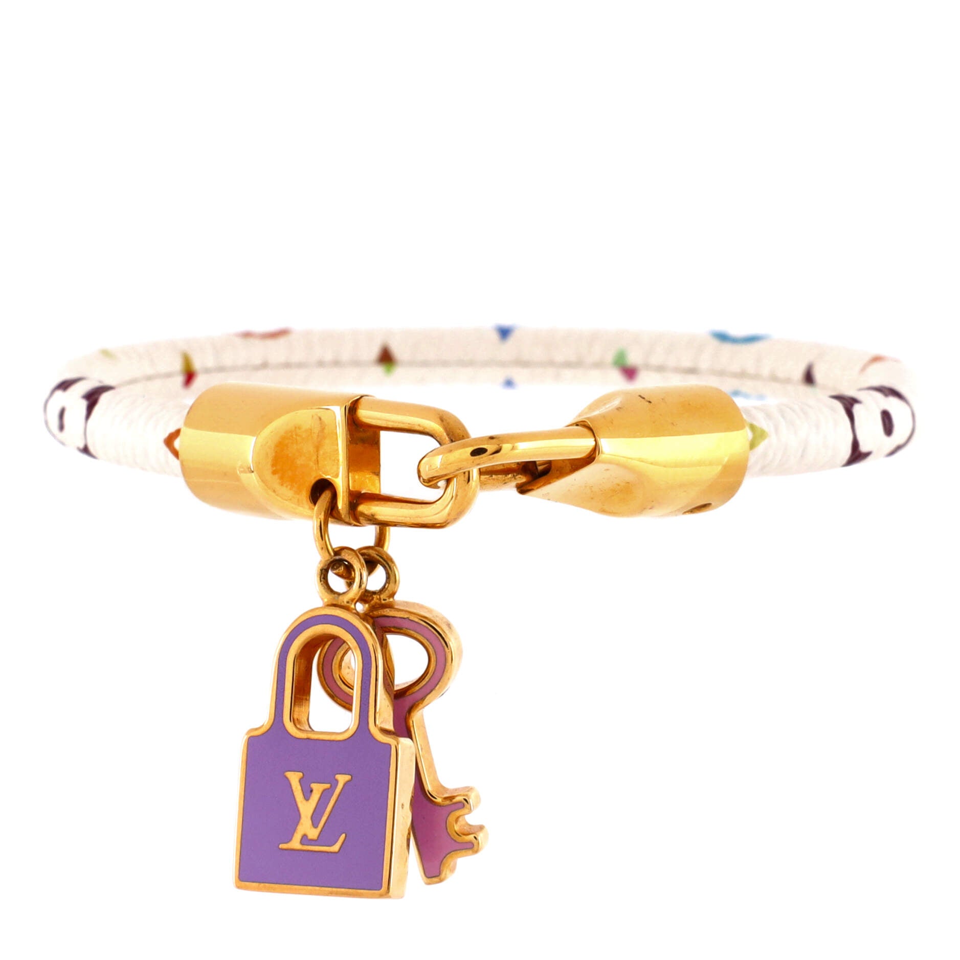 Louis Vuitton Crazy In Lock Strass Supple Bracelet in Metallic