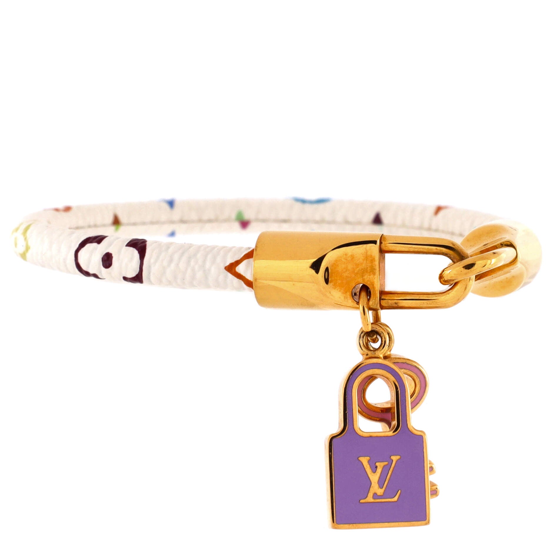 Louis Vuitton Monogram Multicolore 'Luck It' Bracelet, Louis Vuitton  Accessories