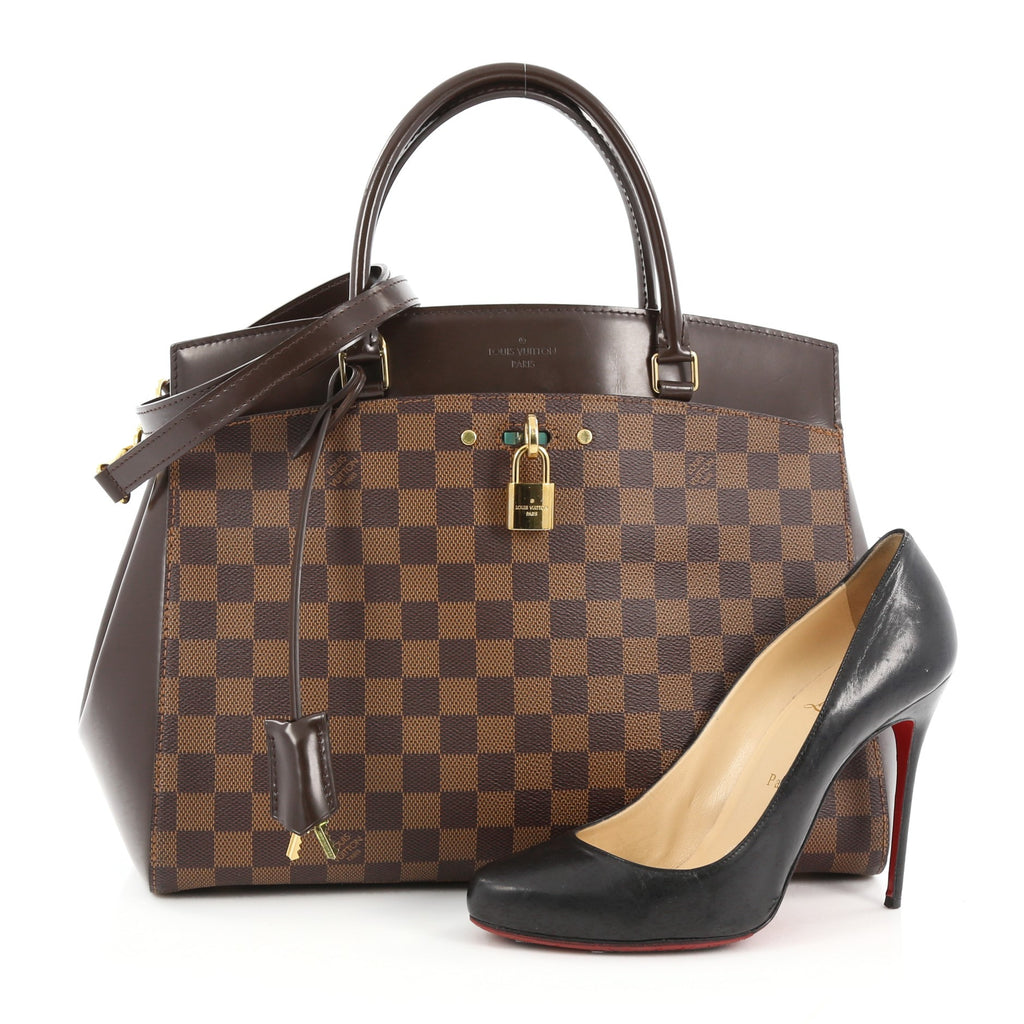 Buy Louis Vuitton Rivoli Handbag Damier MM Brown 1908201 – Trendlee