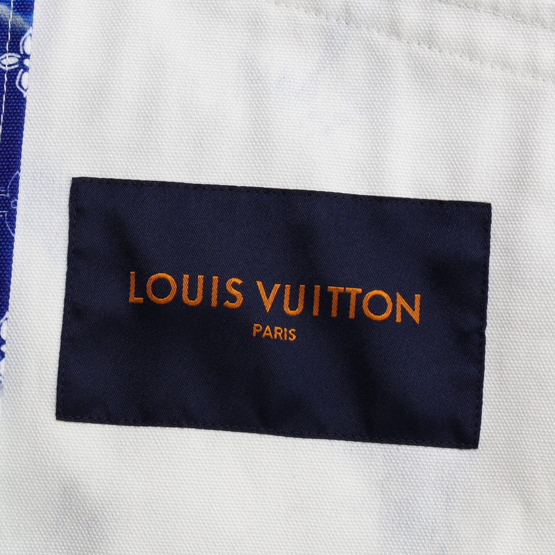 Louis Vuitton MONOGRAM BANDANA MIX LEATHER DENIM BLOUSON
