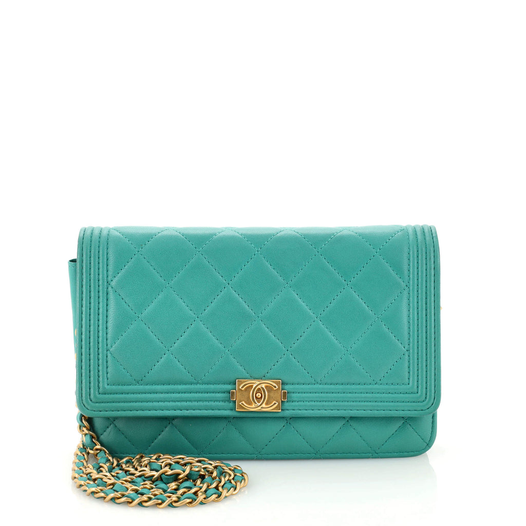 Chanel WOC Iridescent Green 18S  Designer WishBags