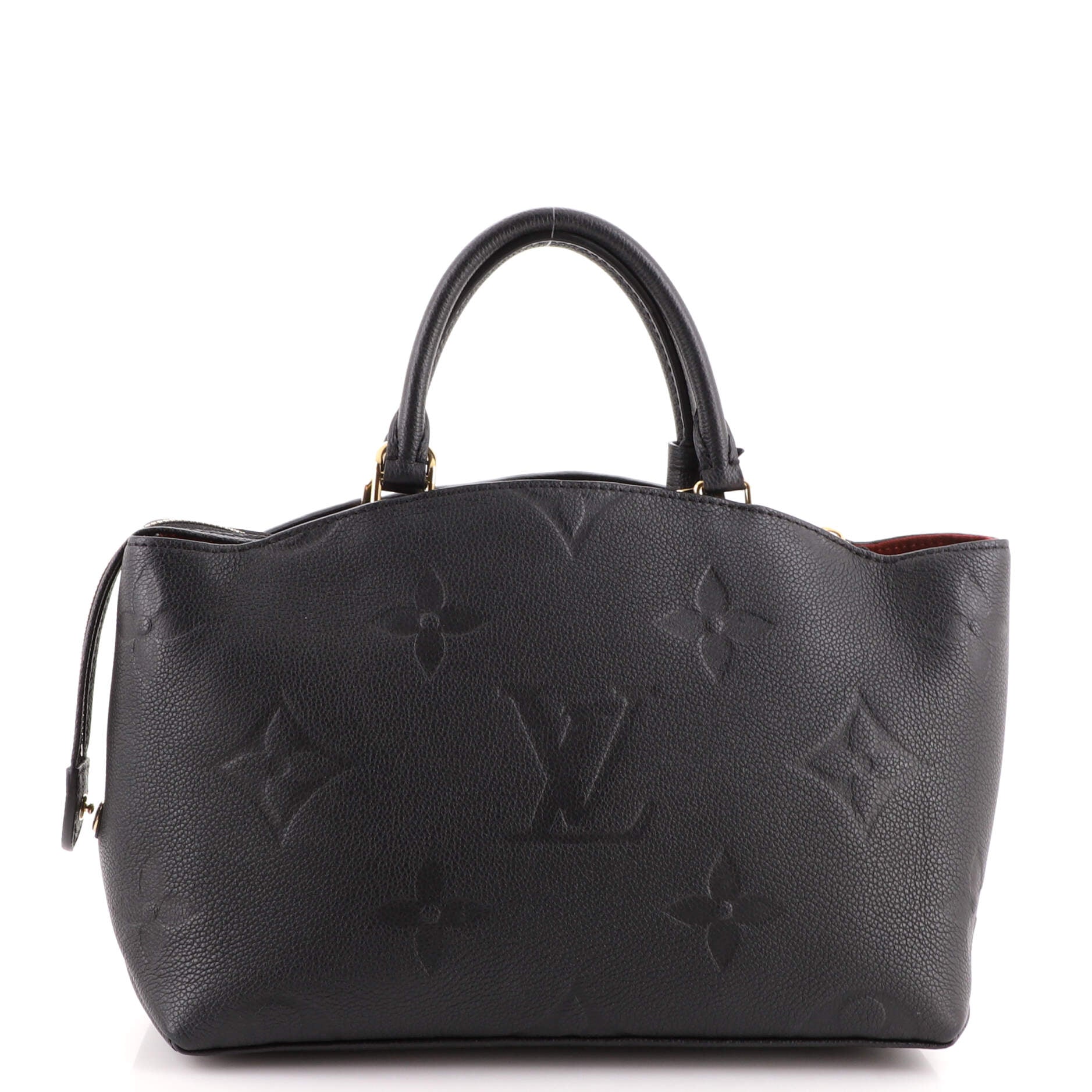 Louis Vuitton Petit Palais Monogram Empreinte Leather Shoulder Bag Black