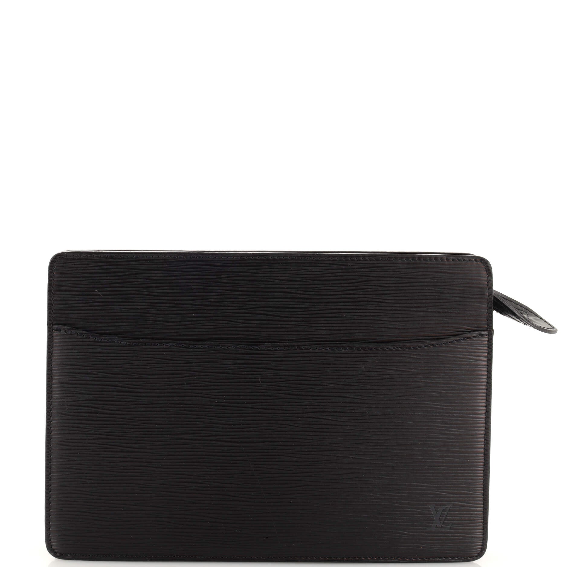 Louis Vuitton EPI Leather Pochette Homme in Black